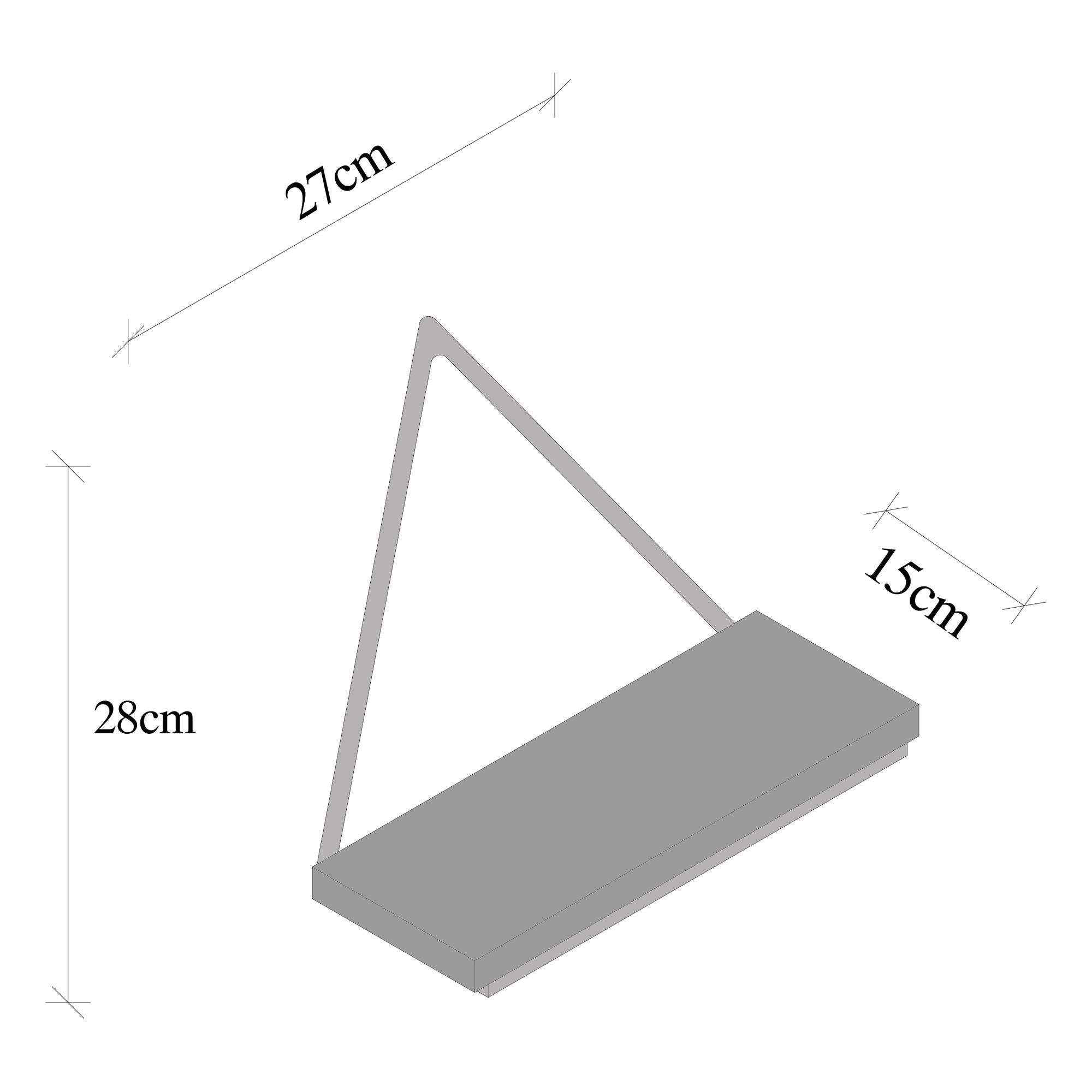 CM-020-SRK Dekoratif Ahşap Metal Duvar Rafı | ByLamp