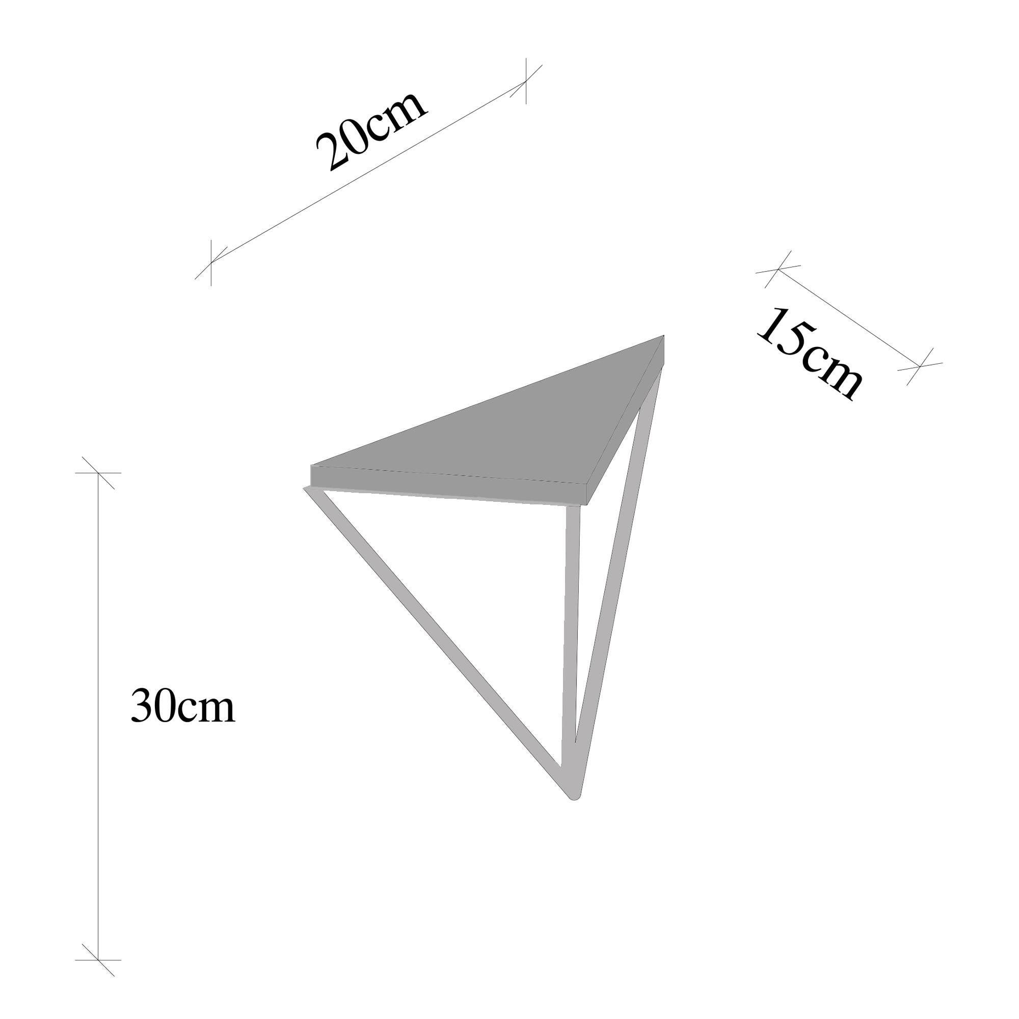 CM-021-SRK Dekoratif Ahşap Metal Duvar Rafı | ByLamp