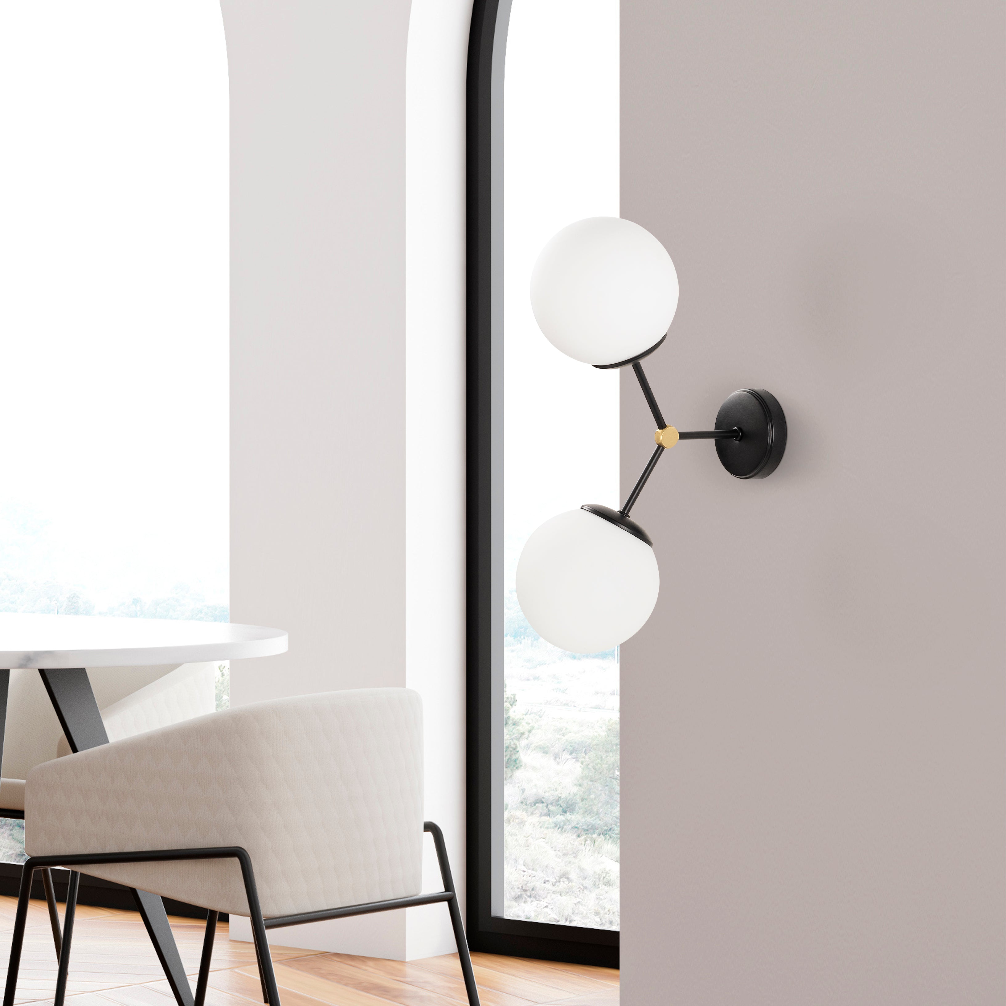 Damar 6342 Cam Aplik Duvar Aydınlatma | ByLamp