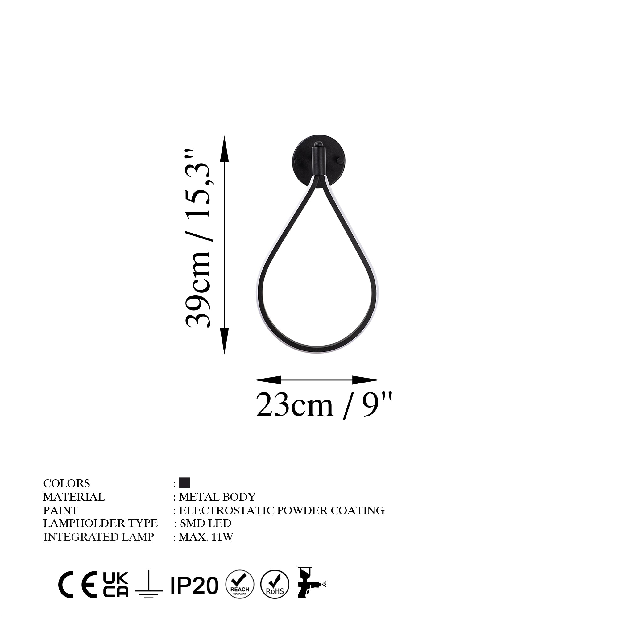 Damla 13533 Led Aplik Duvar Aydınlatma | ByLamp