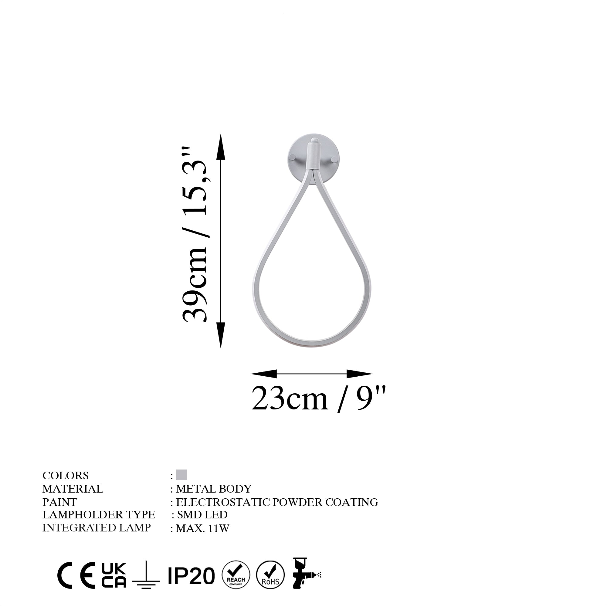 Damla 13535 Led Aplik Duvar Aydınlatma | ByLamp