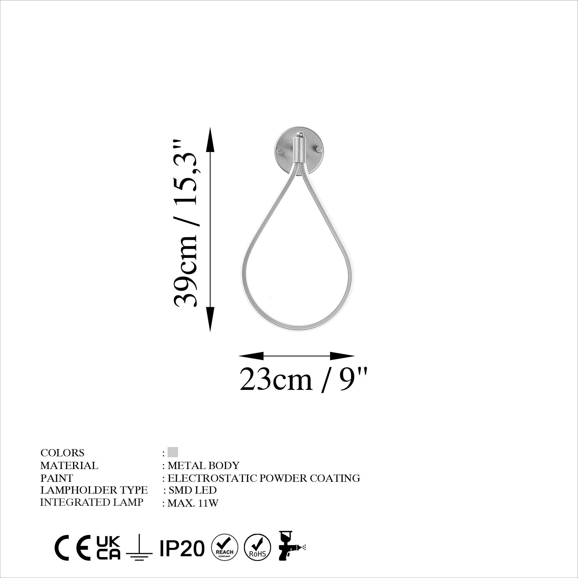 Damla 13536 Led Aplik Duvar Aydınlatma | ByLamp