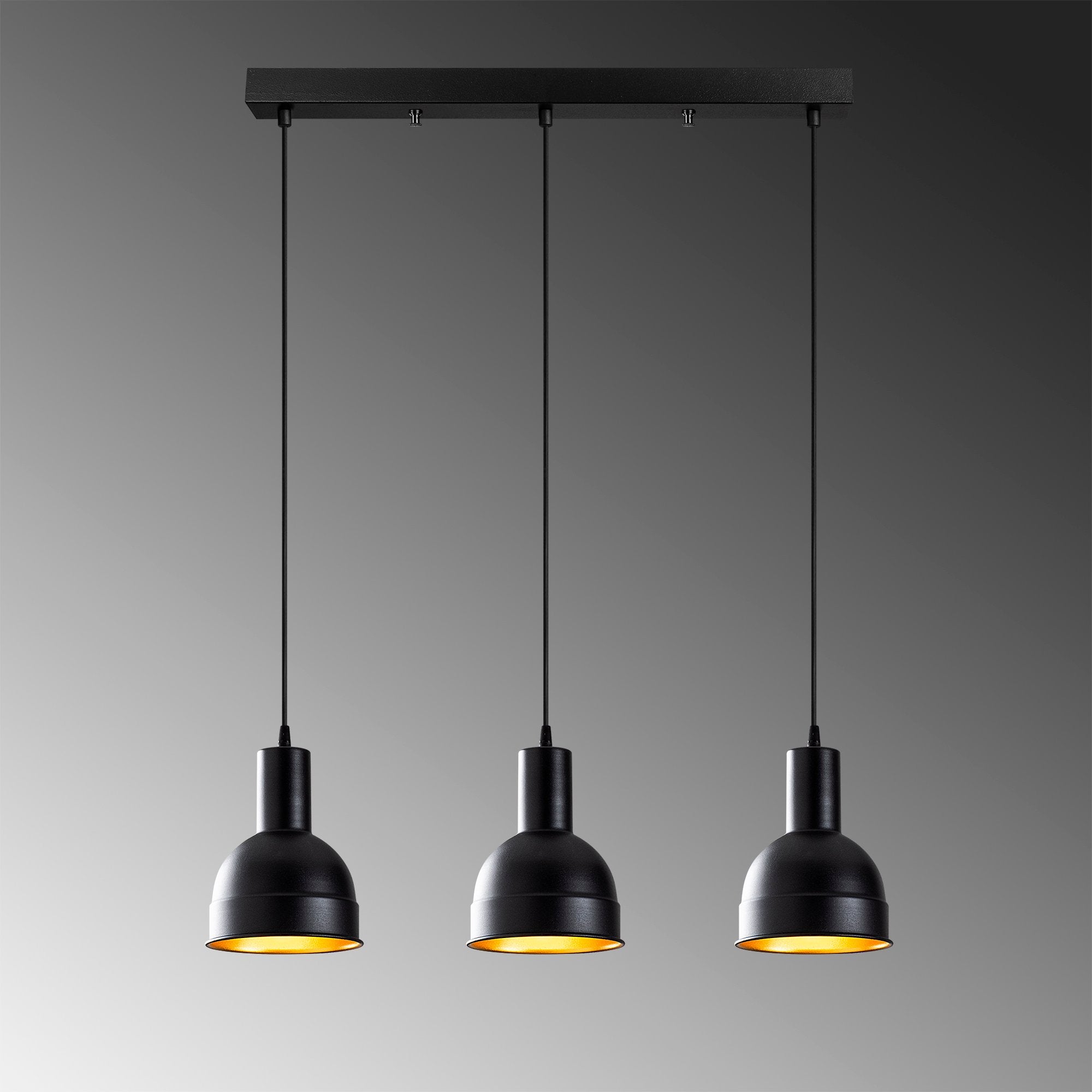 Darbuka 183 Black 2 Sıvama Sarkıt Aydınlatma | ByLamp