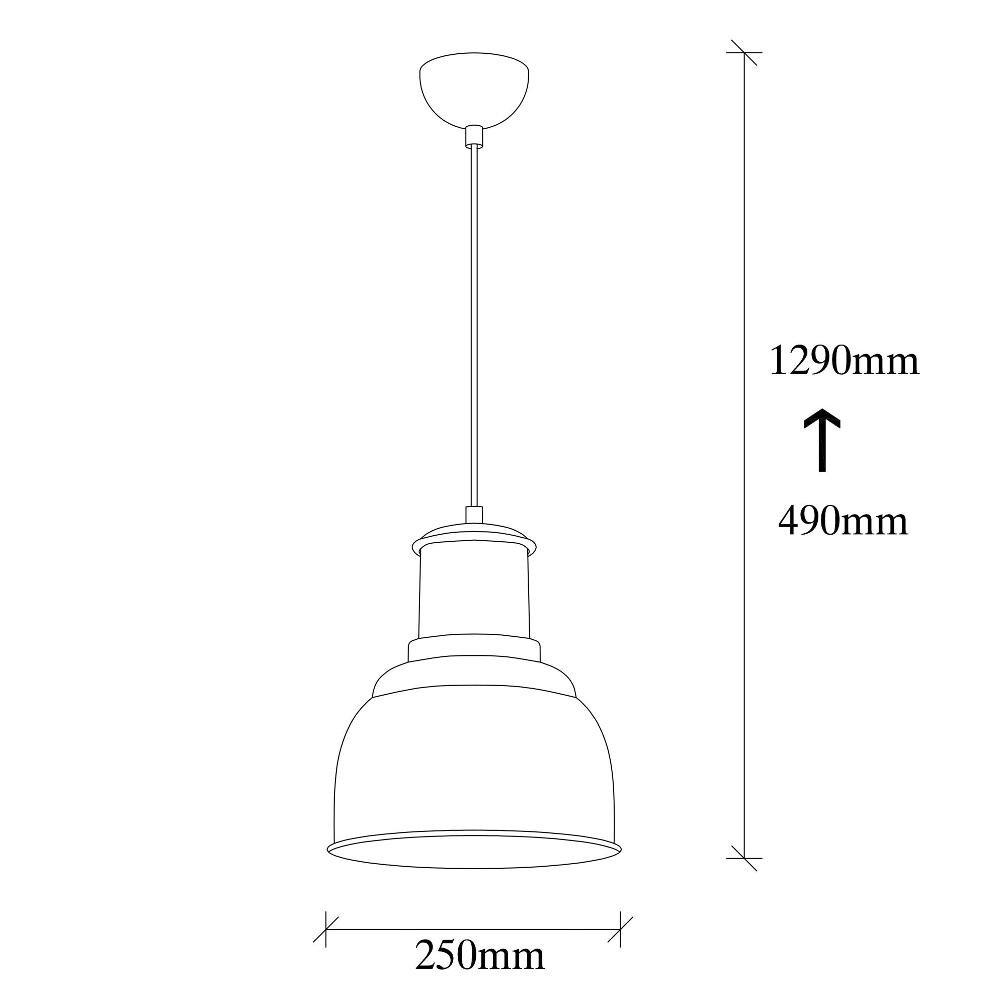 Darbuka 190 Black Sıvama Sarkıt Aydınlatma | ByLamp