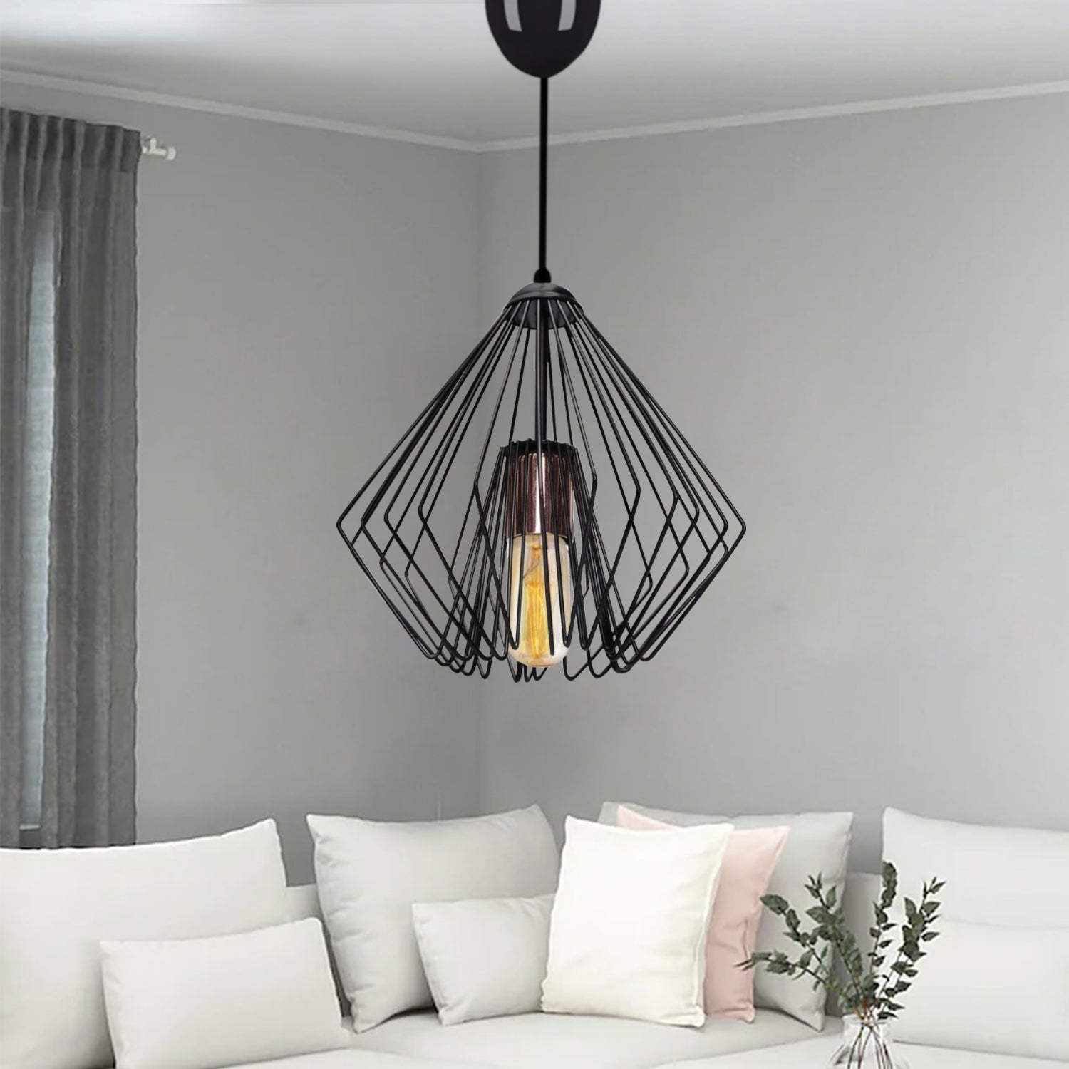 Decorative Metal Cage Wire Pendant Lighting | ByLamp