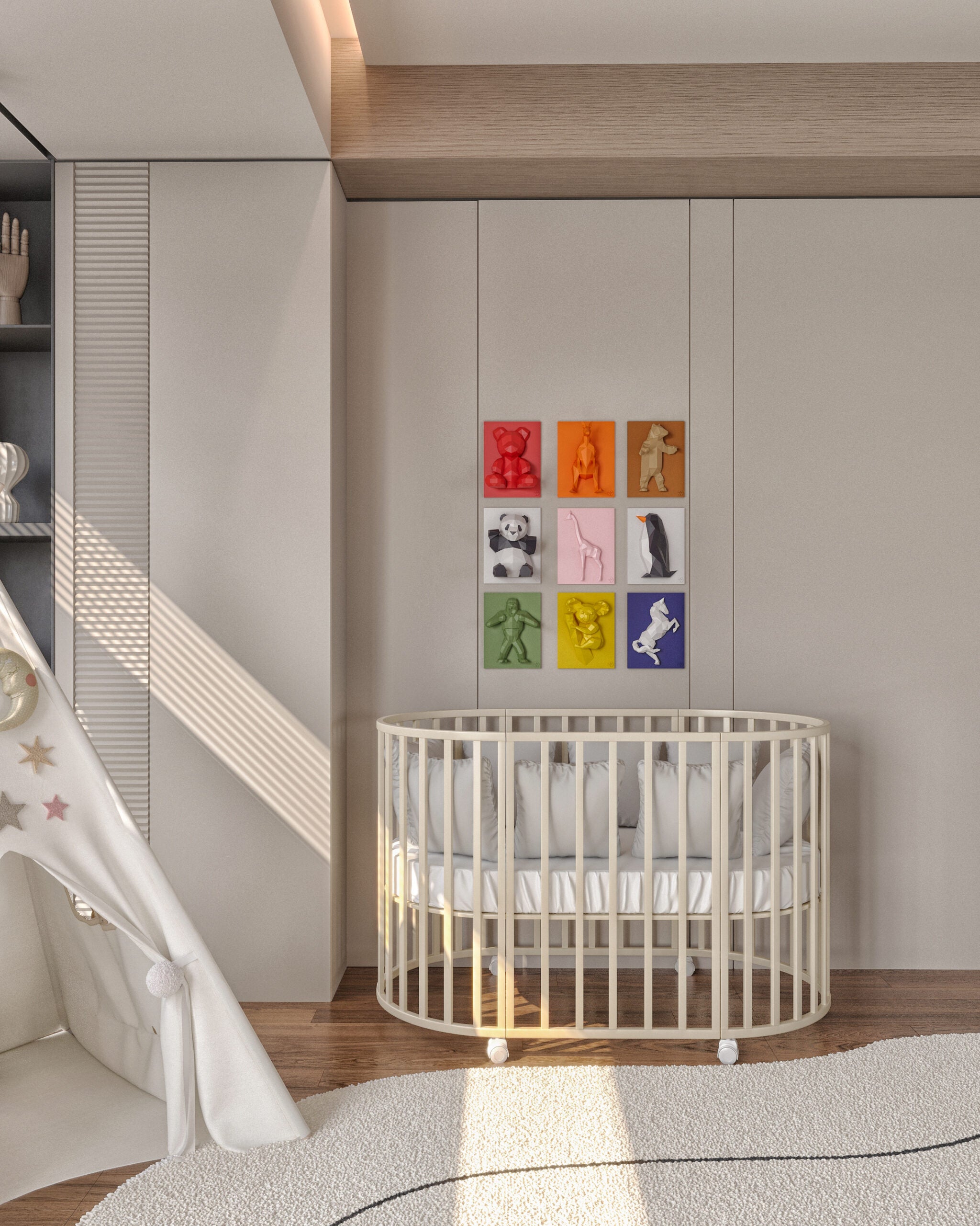 Dekoratif Dikey 9’lu Duvar Tablosu | ByLamp