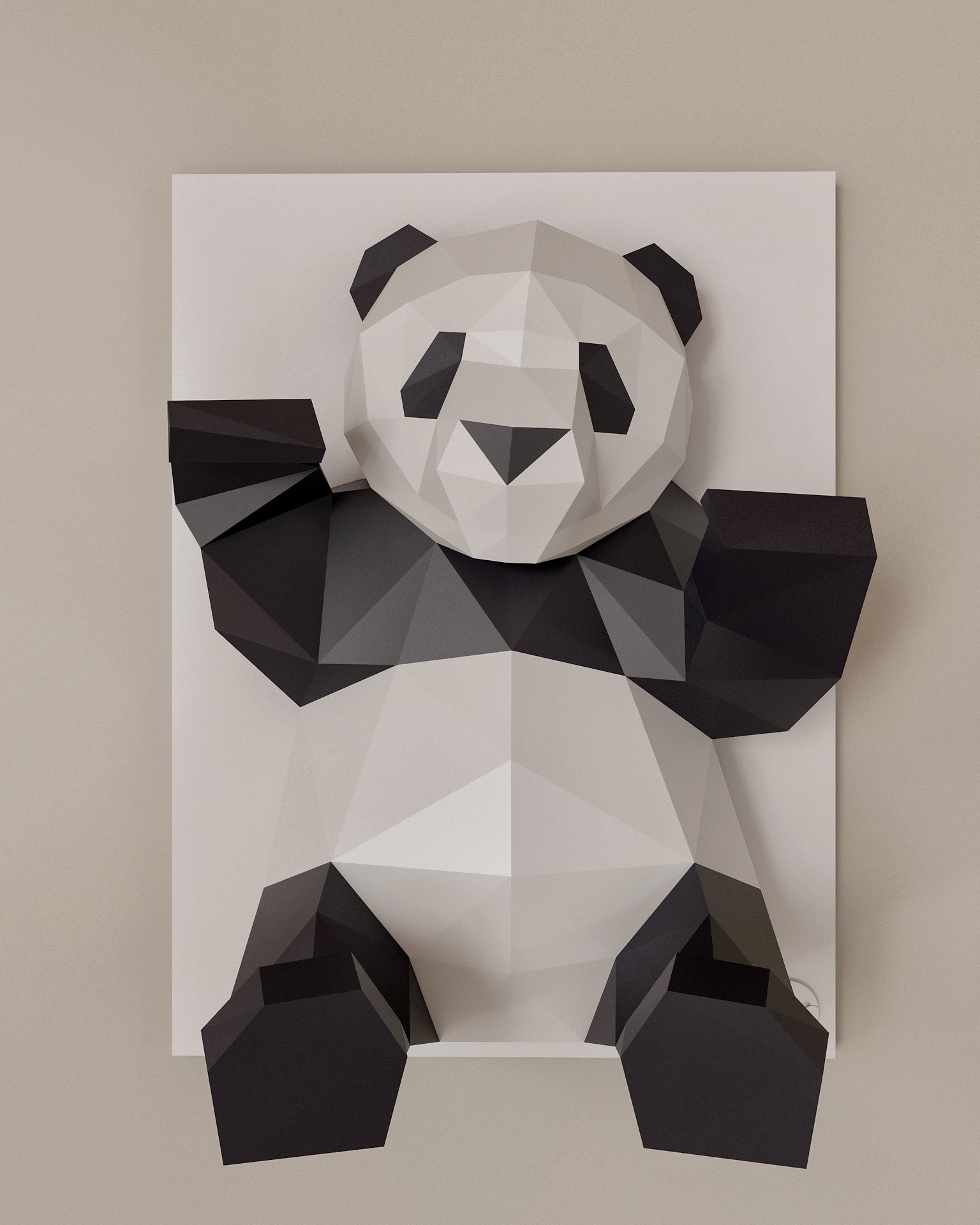 Dekoratif Panda Duvar Panosu | ByLamp