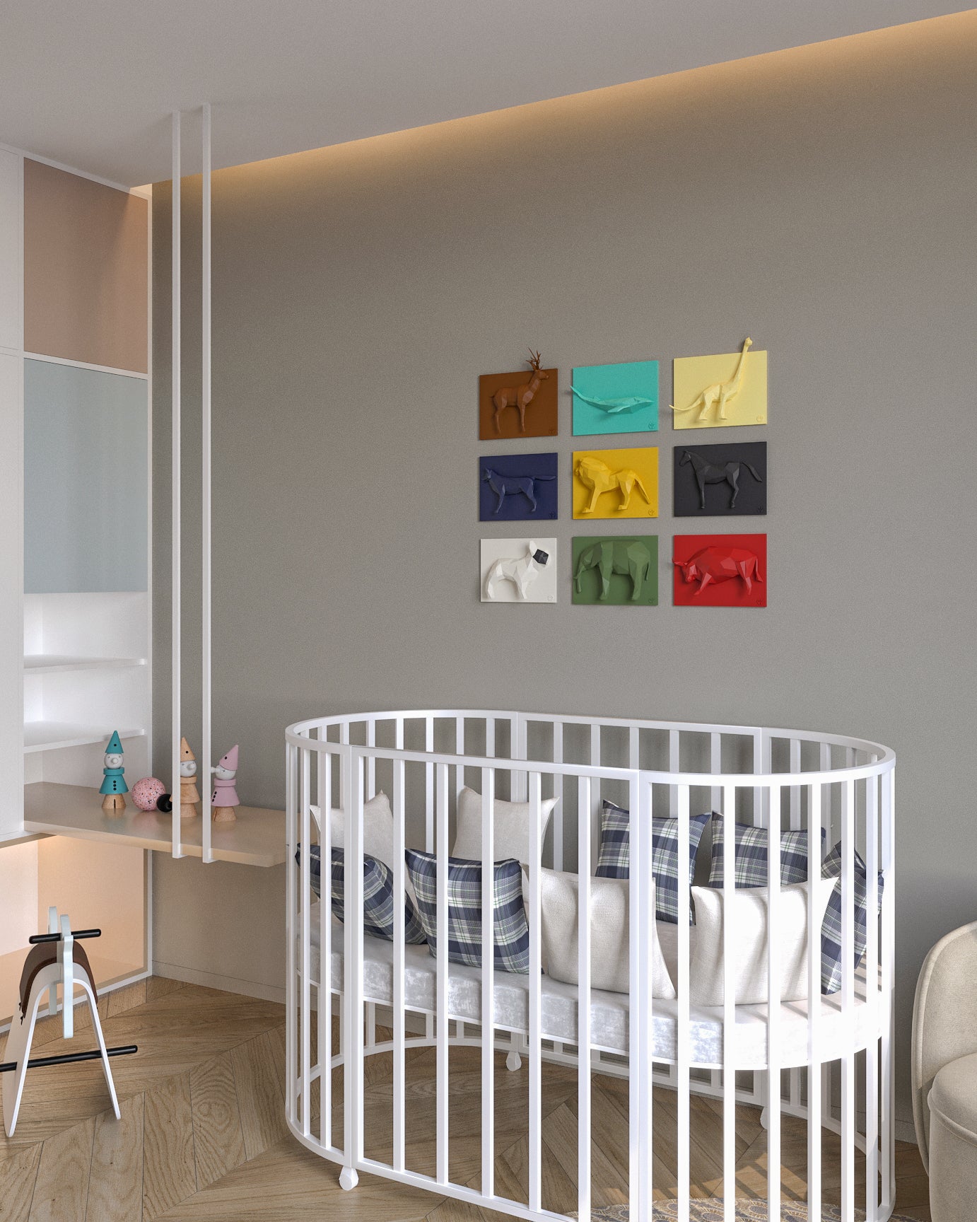 Dekoratif Yatay 9'lu Duvar Tablosu | ByLamp