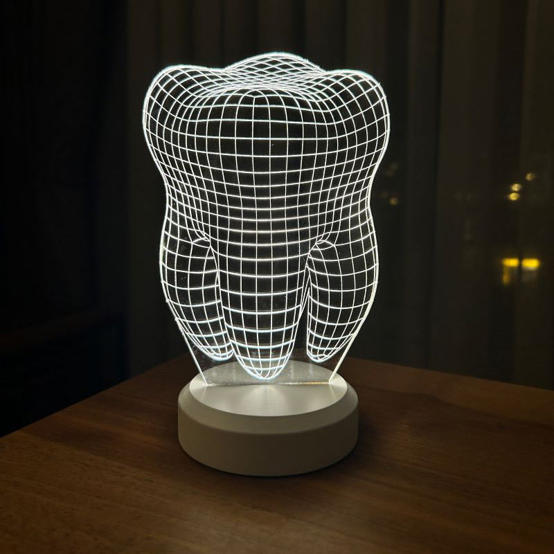 3D Tooth Night Light