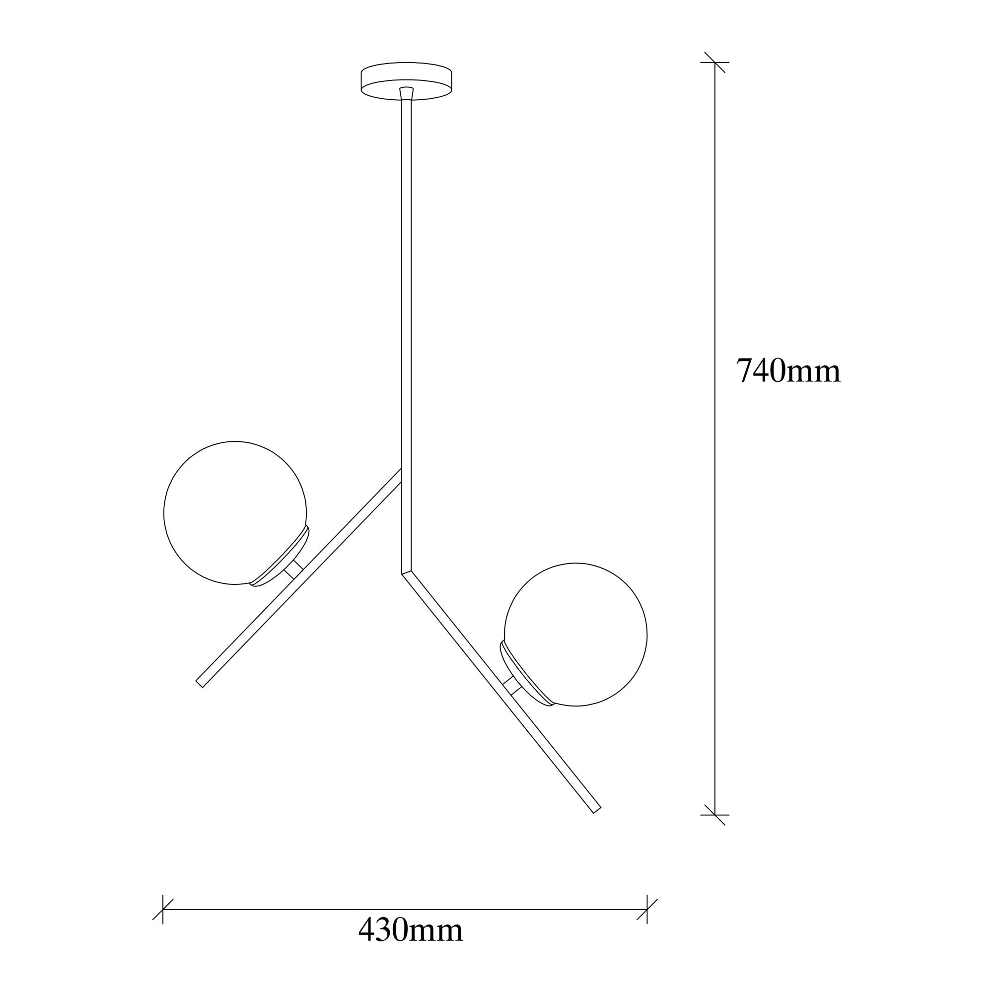 Dolunay 144 Cam Avize Aydınlatma | ByLamp