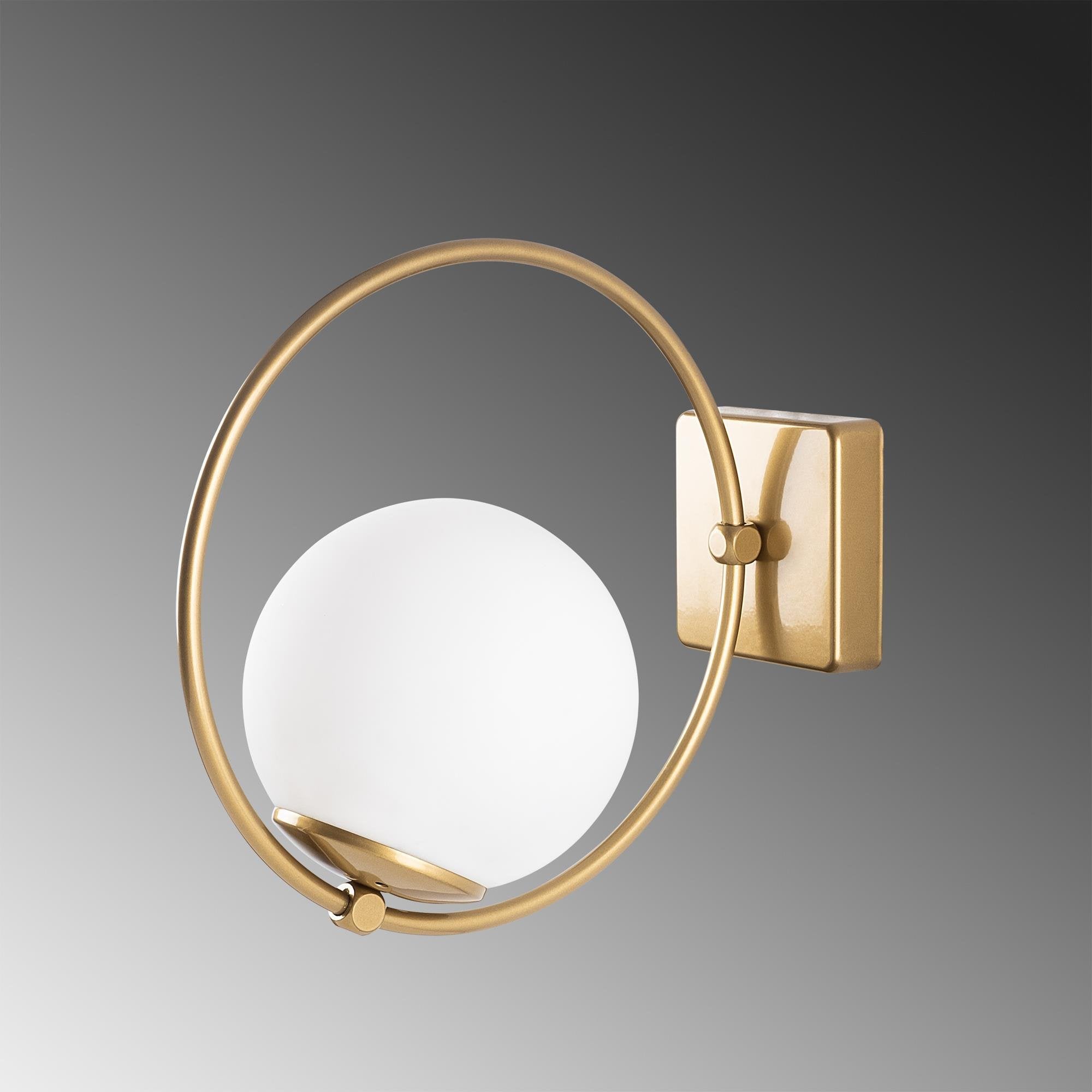 Dolunay 3912 Cam Aplik Duvar Aydınlatma | ByLamp