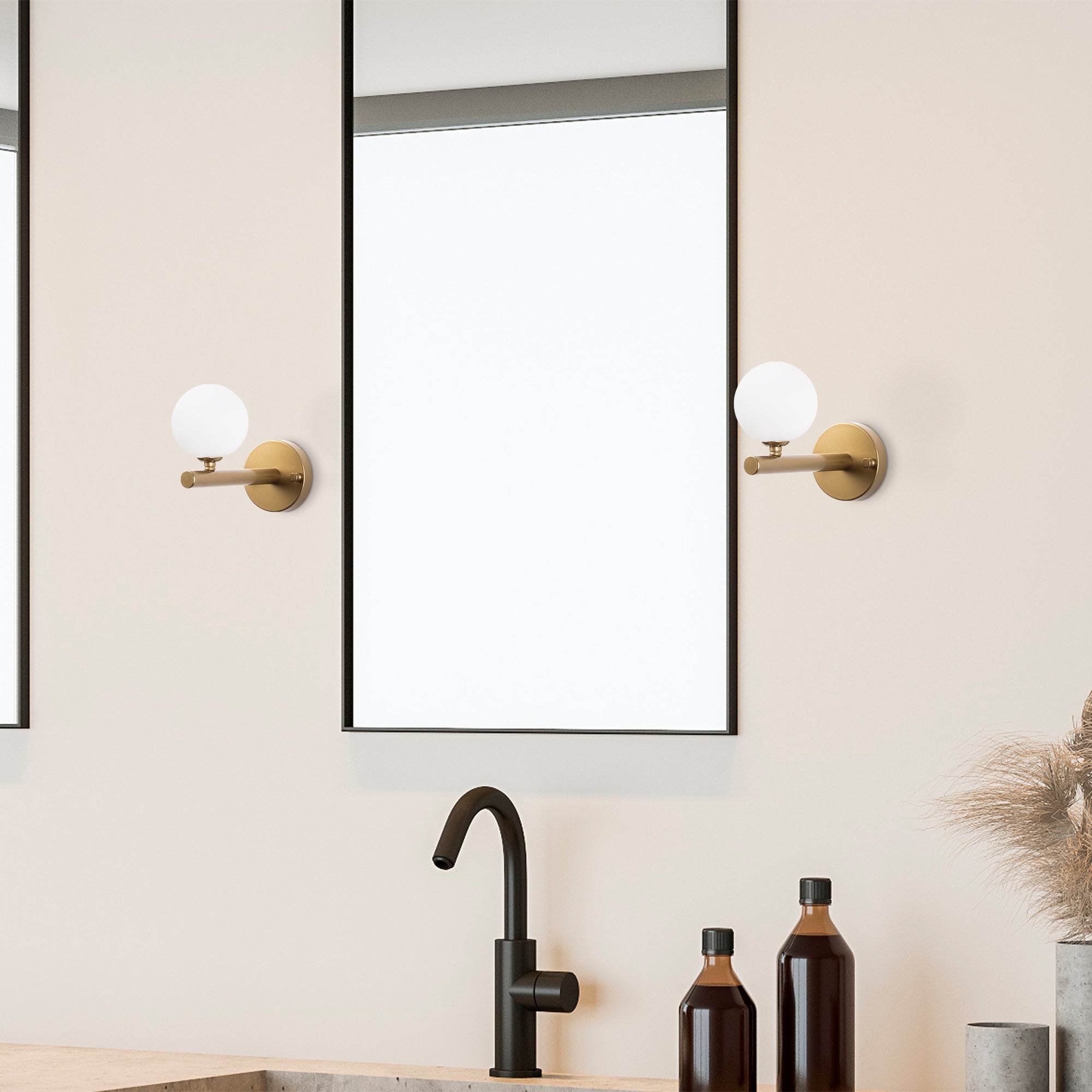 Domino 11034 Cam Aplik Duvar Aydınlatma | ByLamp