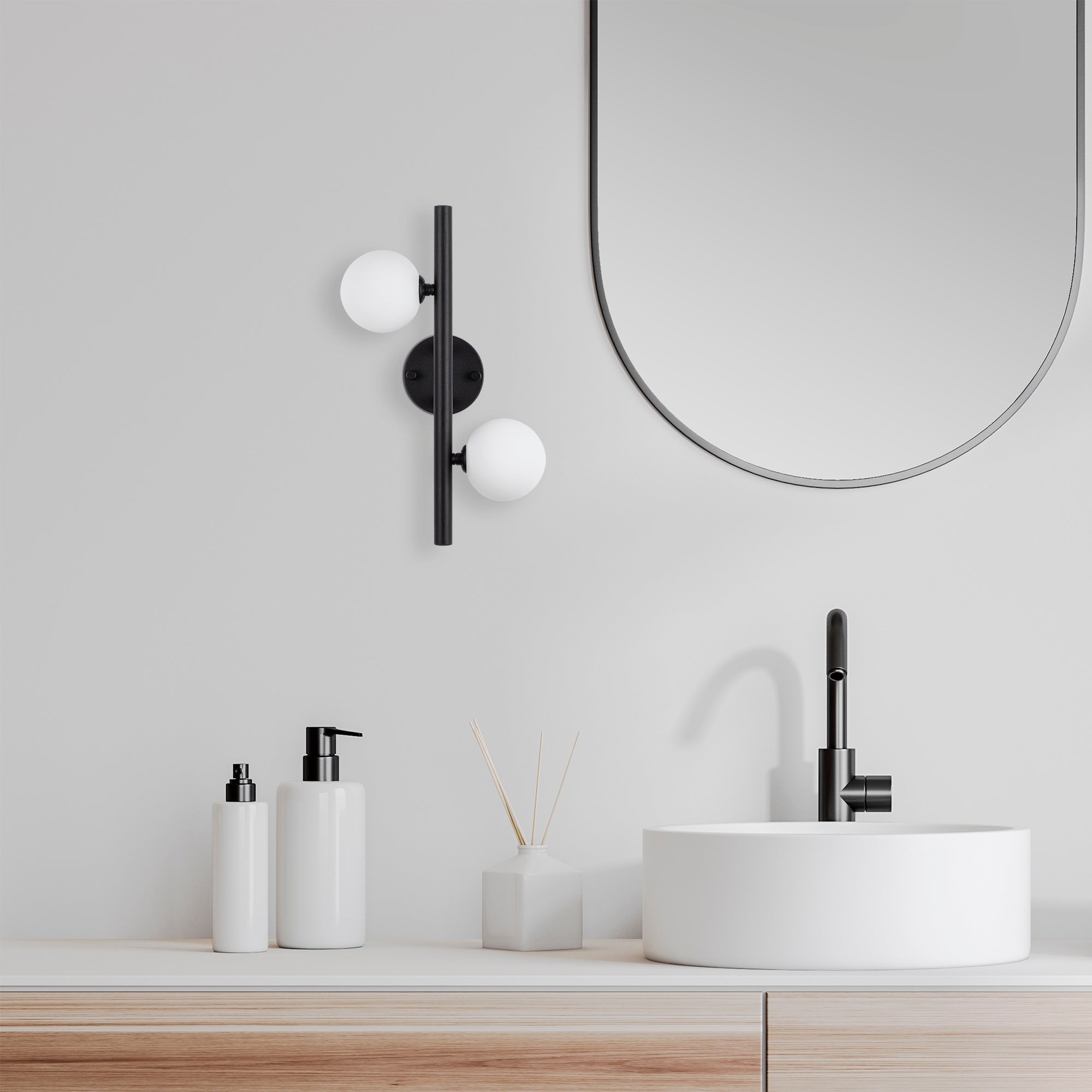 Domino 11038 Cam Aplik Duvar Aydınlatma | ByLamp