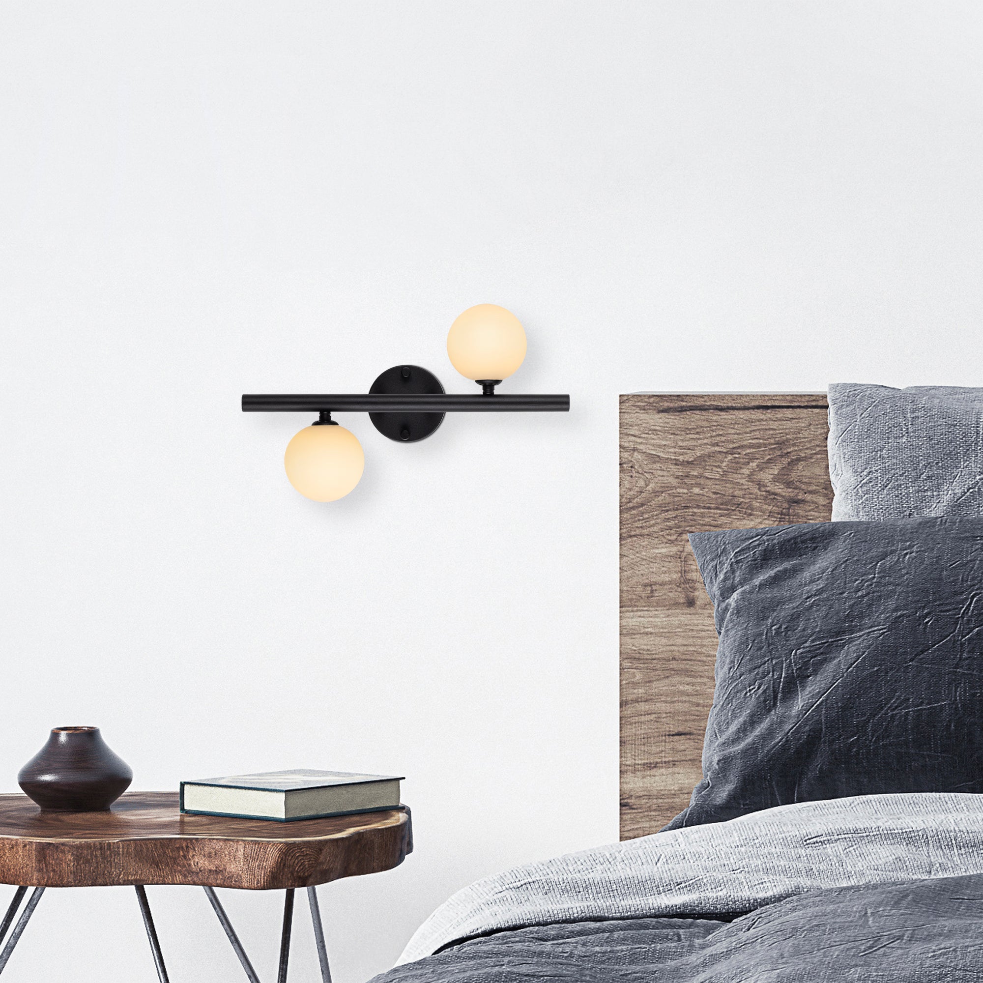 Domino 11038 Cam Aplik Duvar Aydınlatma | ByLamp