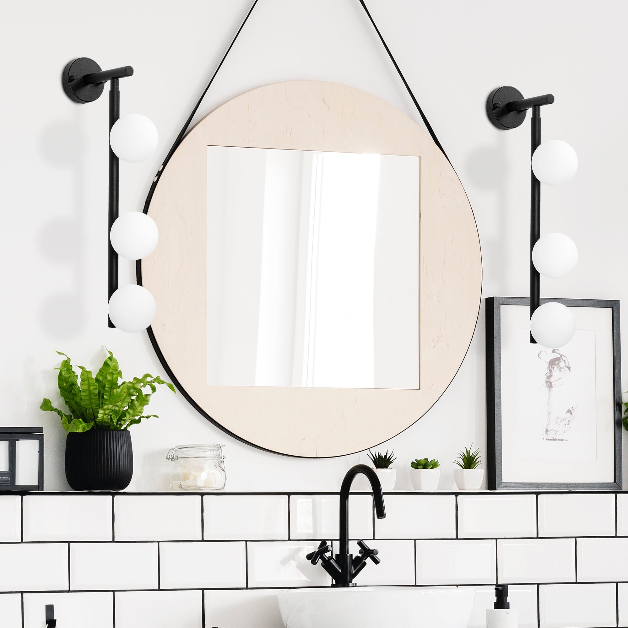 Domino 11040 Cam Aplik Duvar Aydınlatma | ByLamp