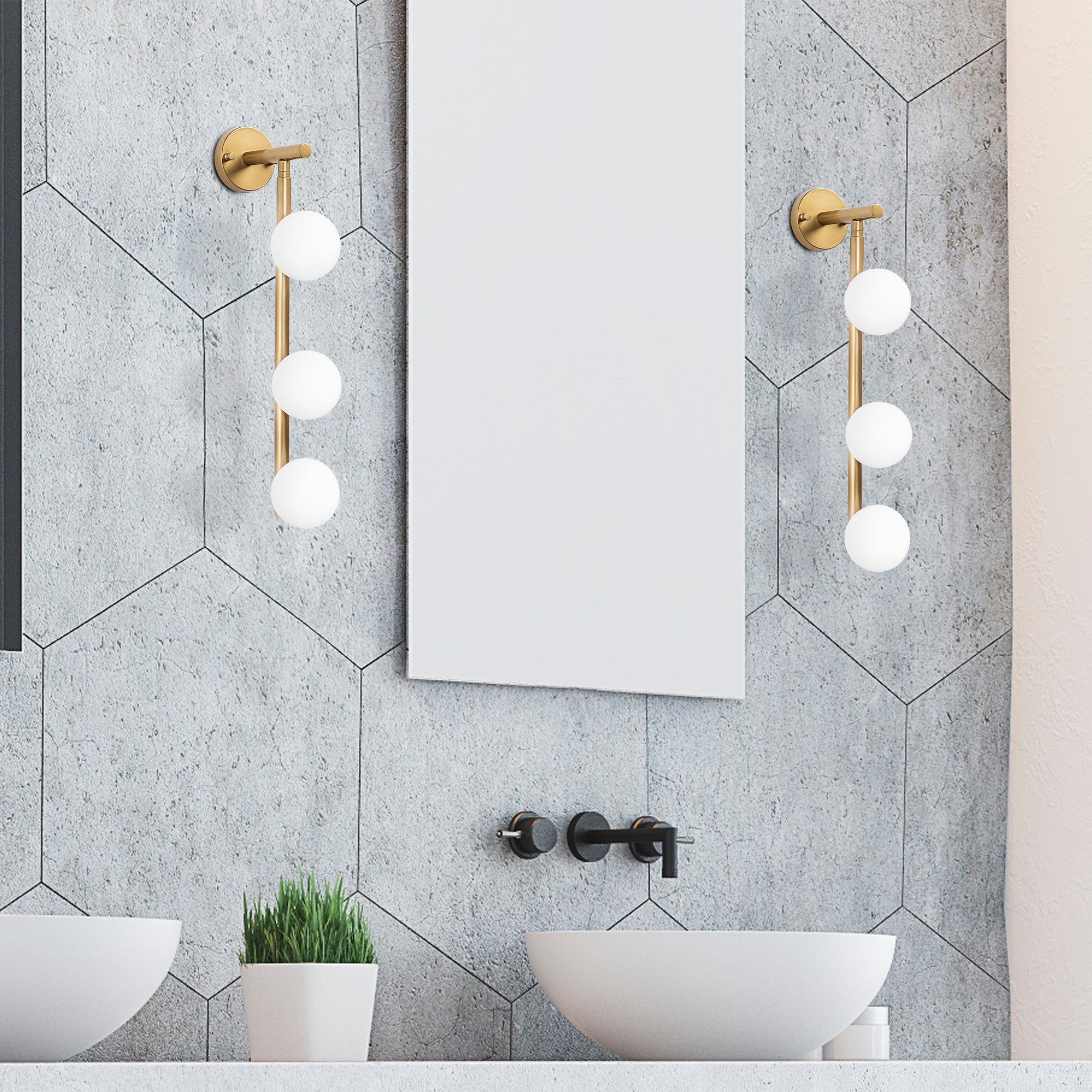 Domino 11045 Cam Aplik Duvar Aydınlatma | ByLamp