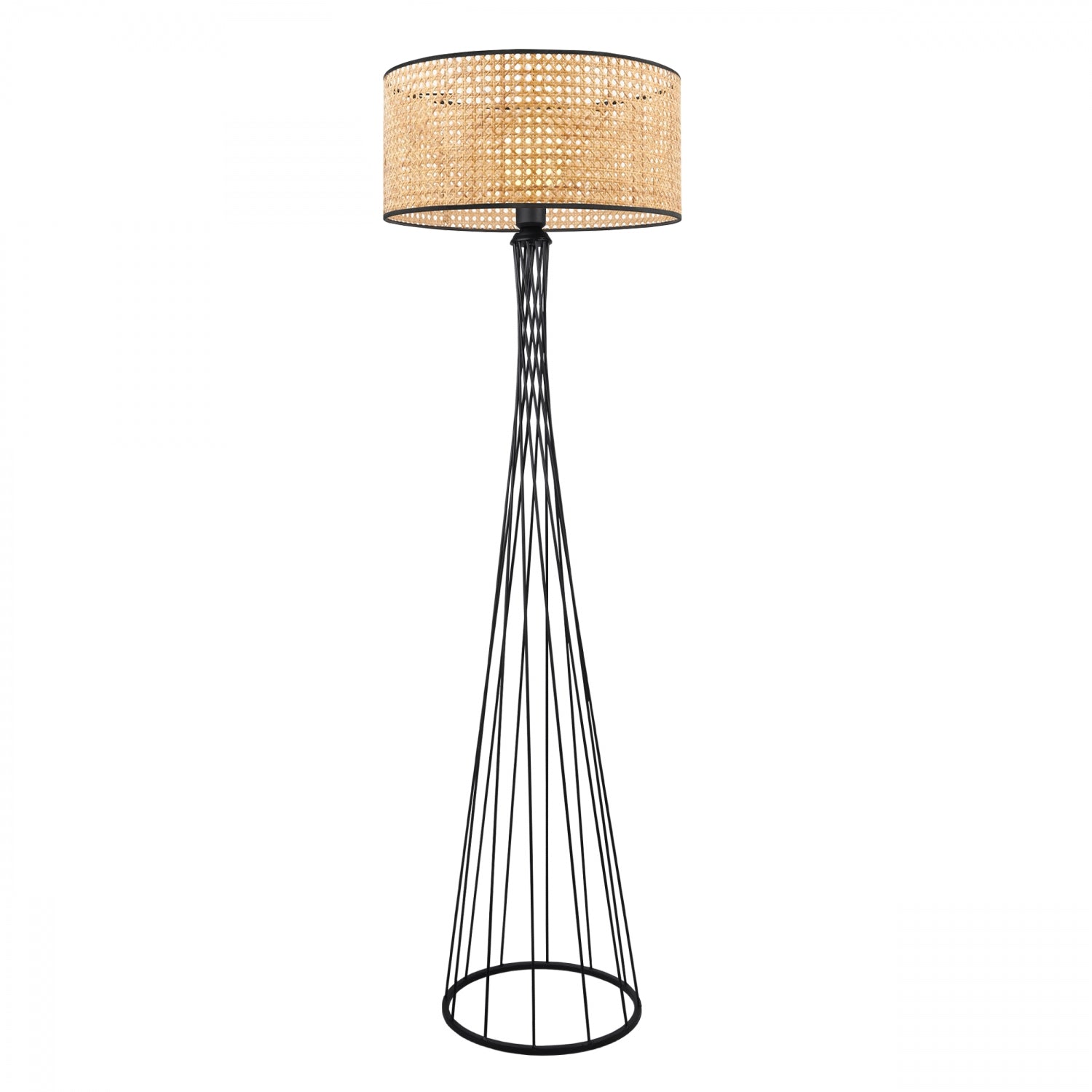 Dora Orjinal Rattan Metal Lambader | ByLamp