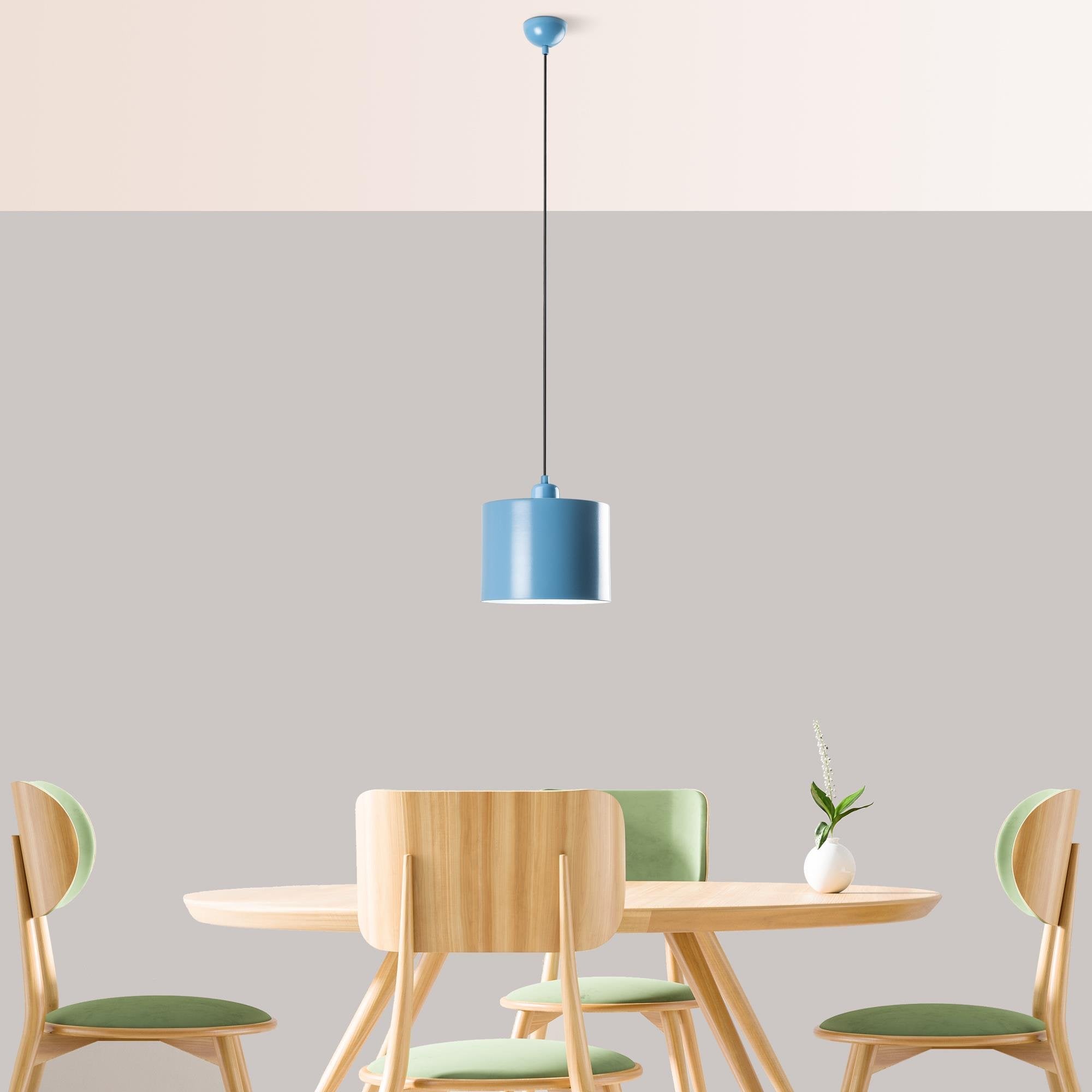 Düz 195 Açık Mavi 1 Sıvama Sarkıt Aydınlatma | ByLamp