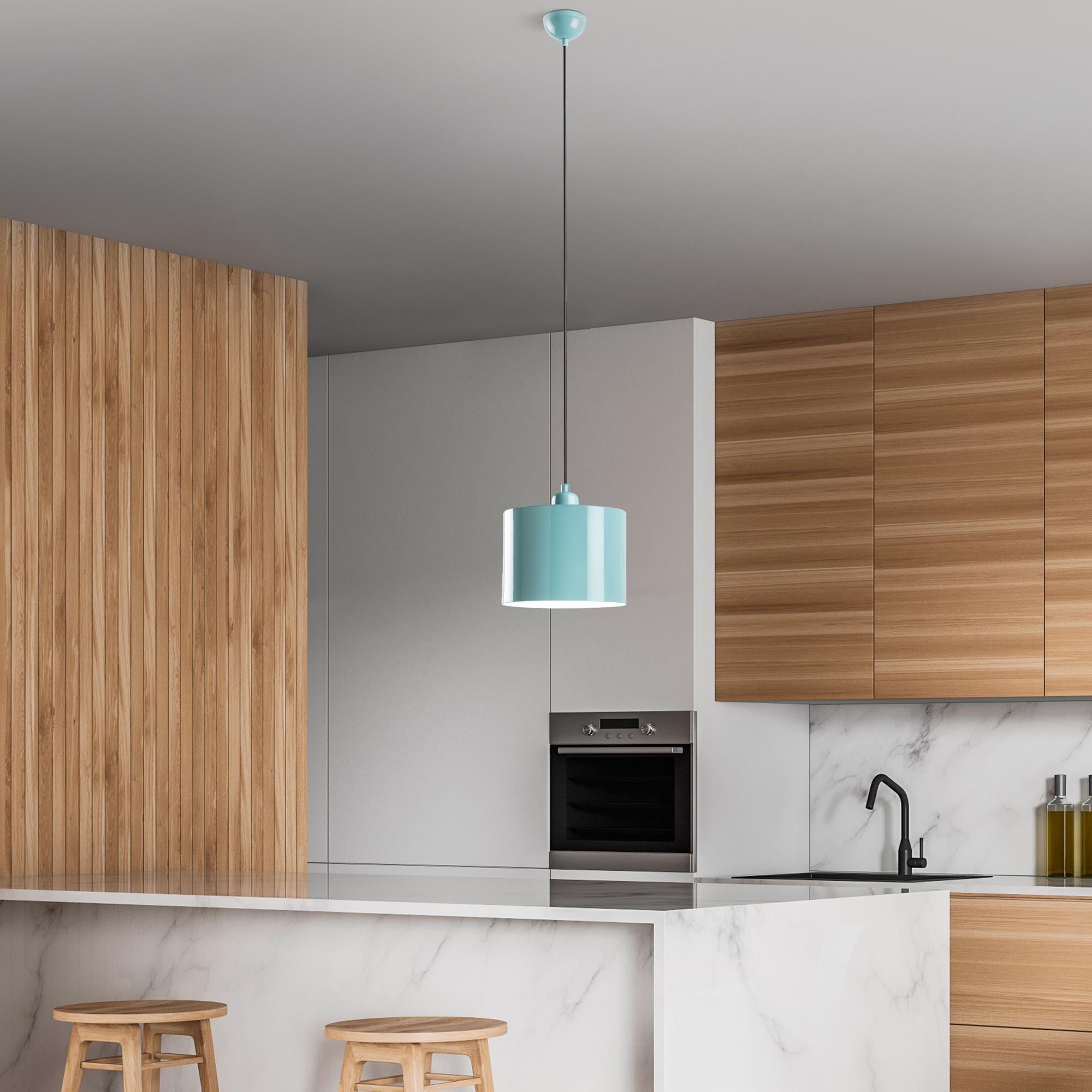 Düz 195 Turkuaz 1 Sıvama Sarkıt Aydınlatma | ByLamp