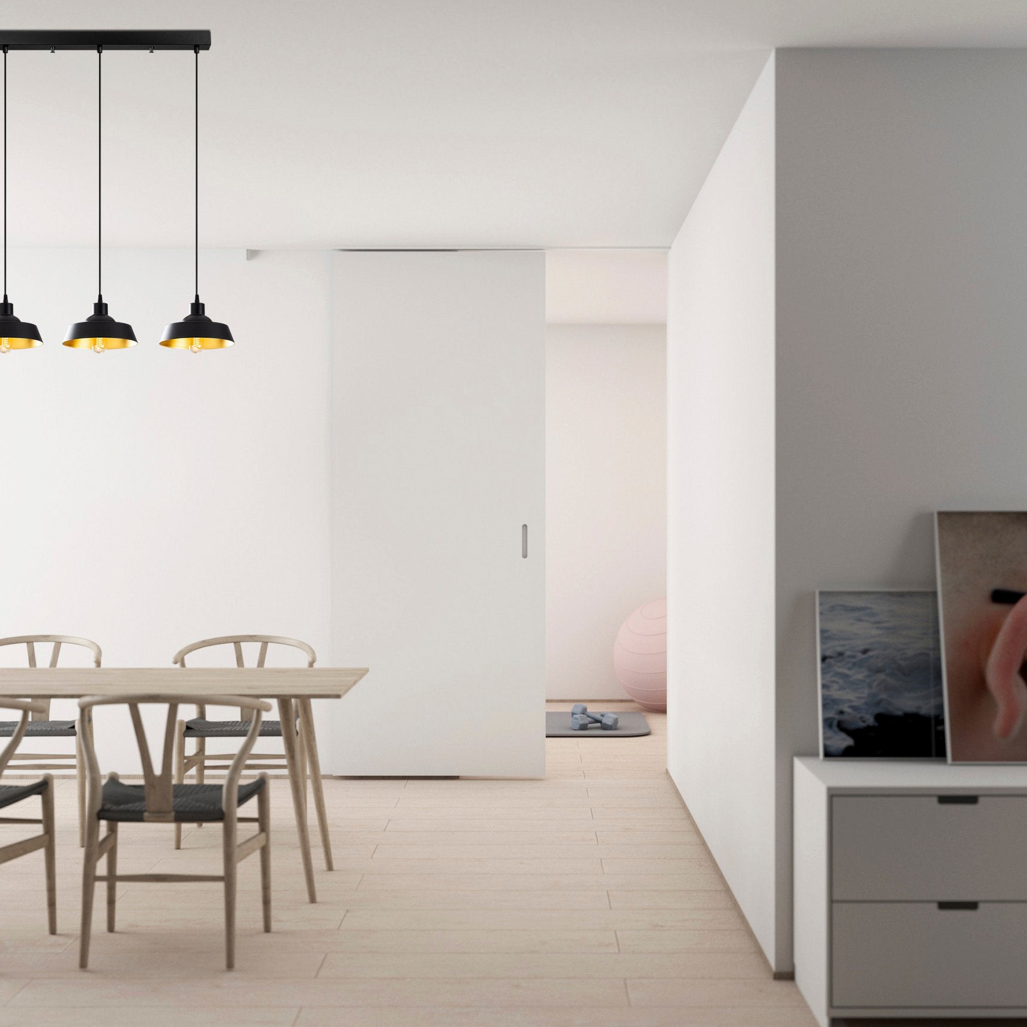 Efe Sıvama 189 Black 2 Sıvama Sarkıt Aydınlatma | ByLamp