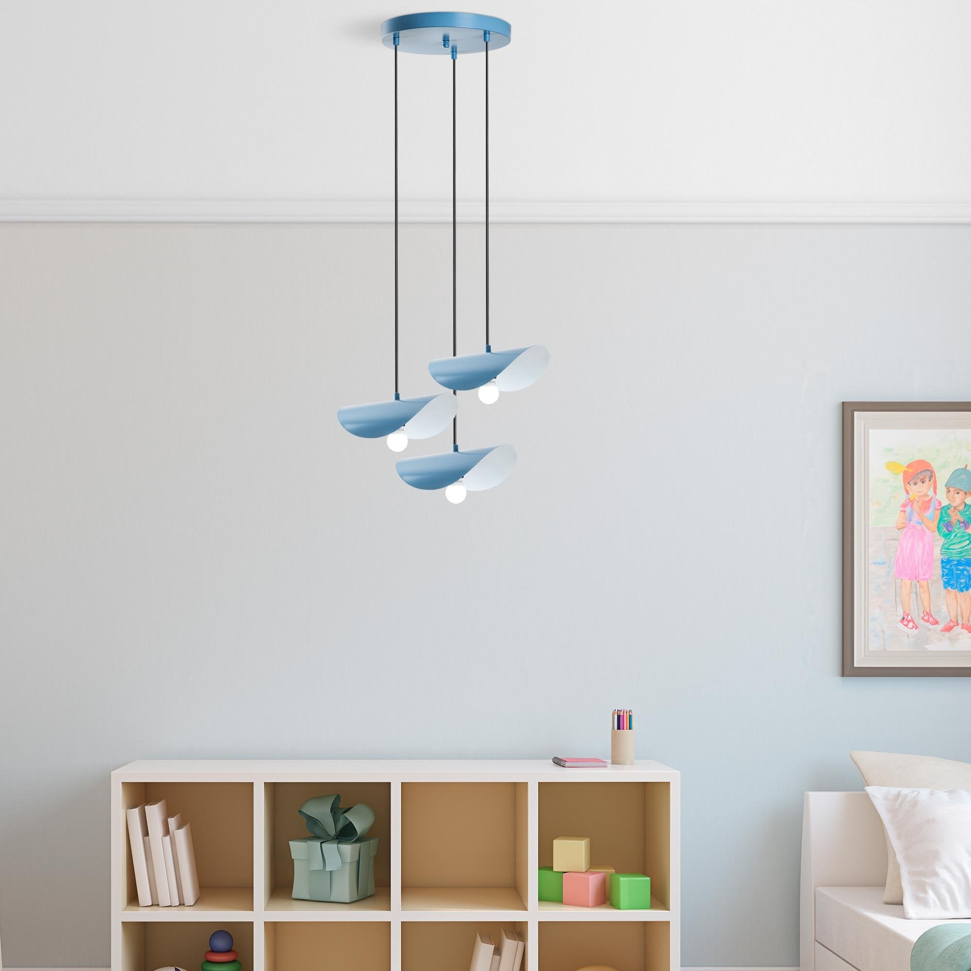 Eğer MR 964 Açık Mavi Sıvama Sarkıt Aydınlatma | ByLamp