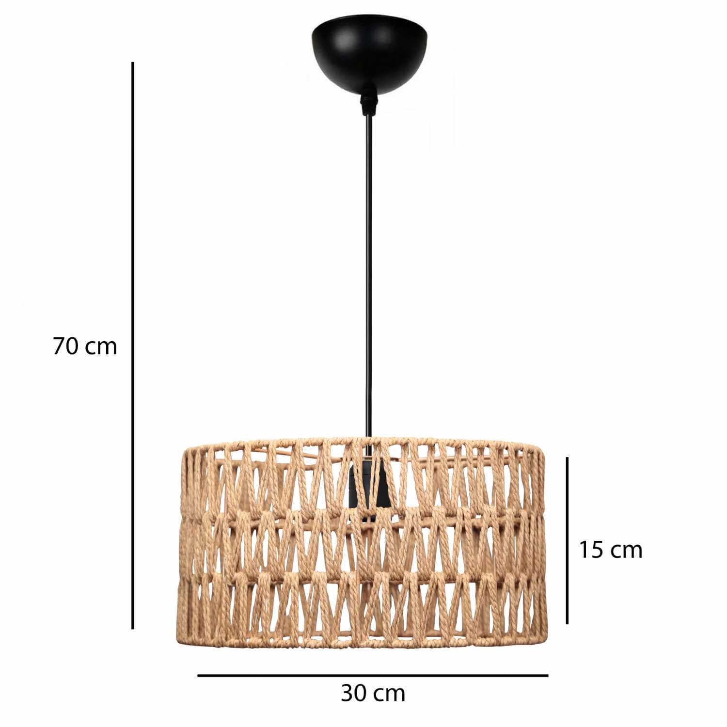 El Yapımı Sarma Sarkıt Avize Bej 241903 | ByLamp