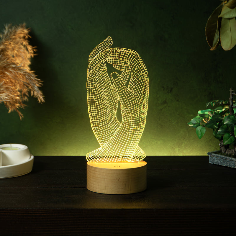 3D hands gift led lamp