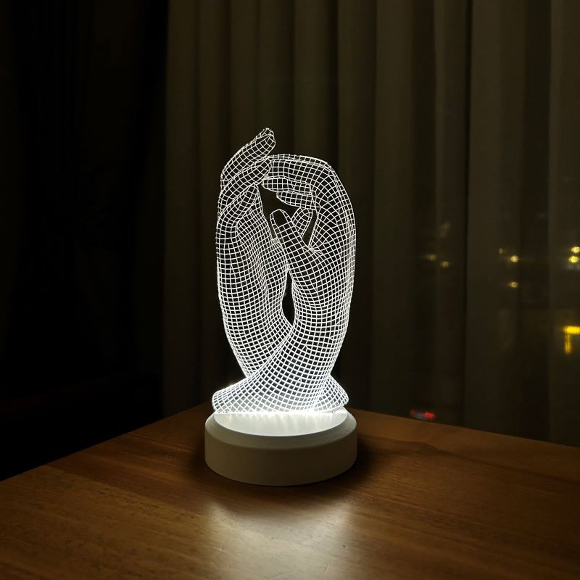 3D hands gift led lamp