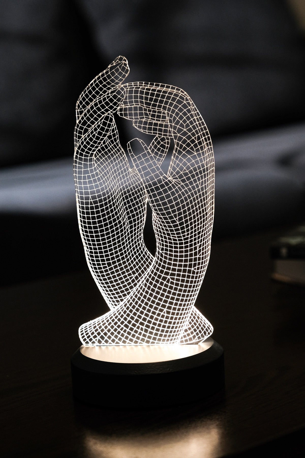 3D hands gift led lamp