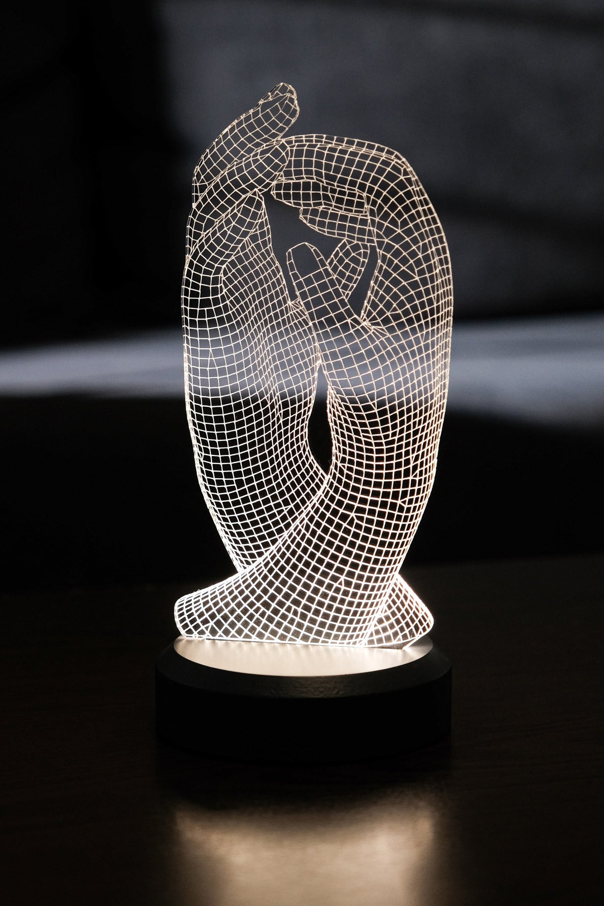 3D hands gift led lamp