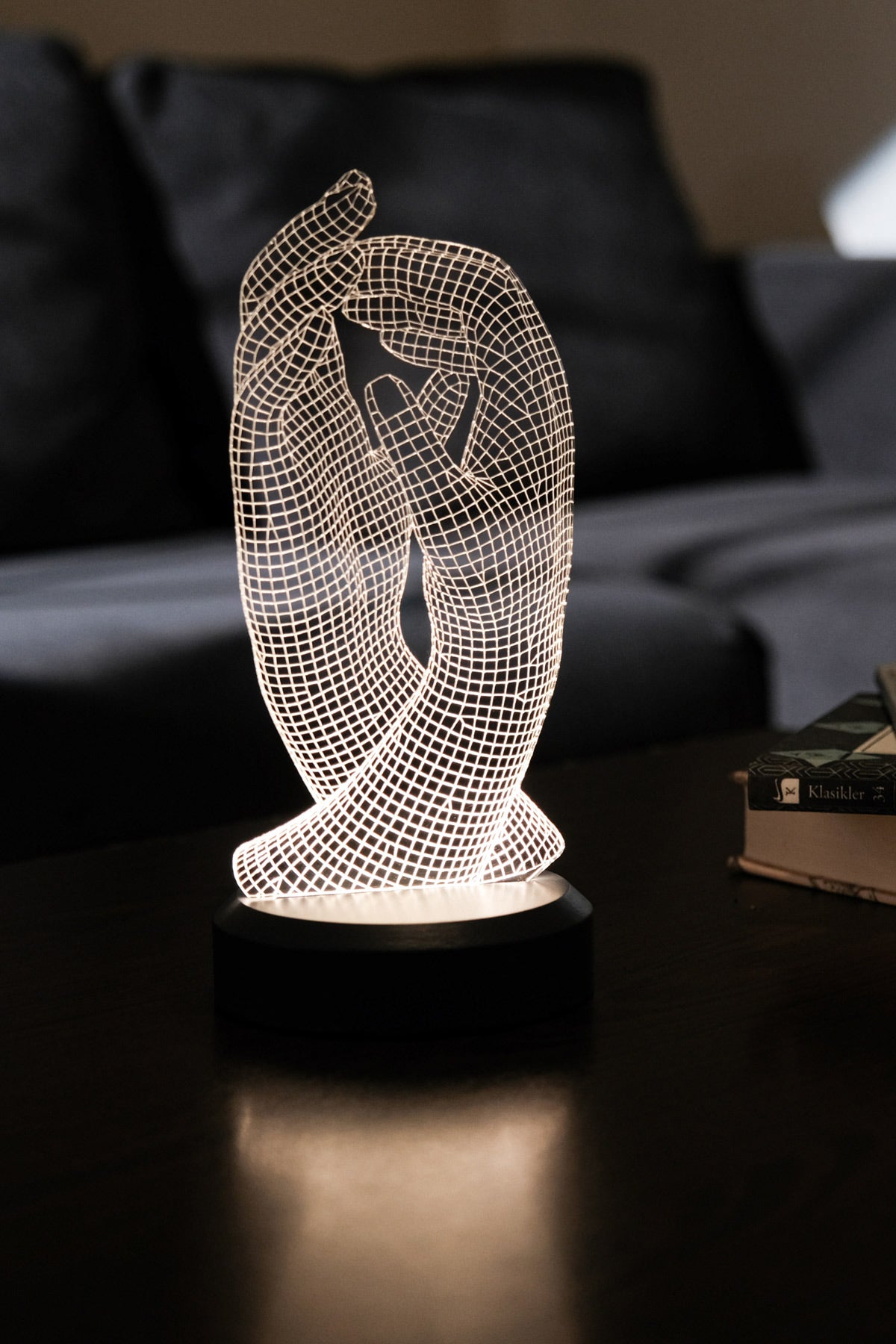3D hands gift led lamp