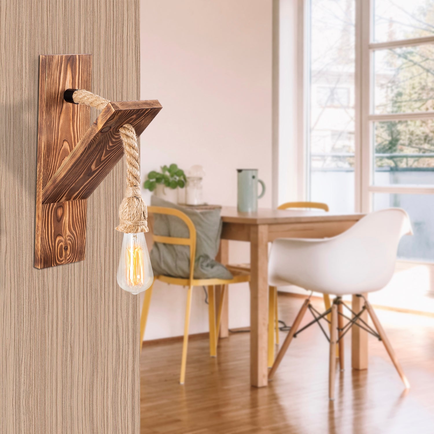 Ceviz CV 121 Ahşap Aplik Duvar Aydınlatma | ByLamp