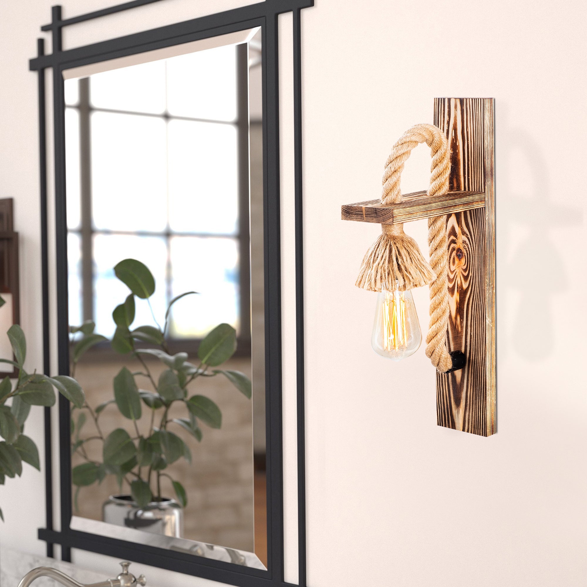 Orman OF 123 Ahşap Aplik Duvar Aydınlatma | ByLamp