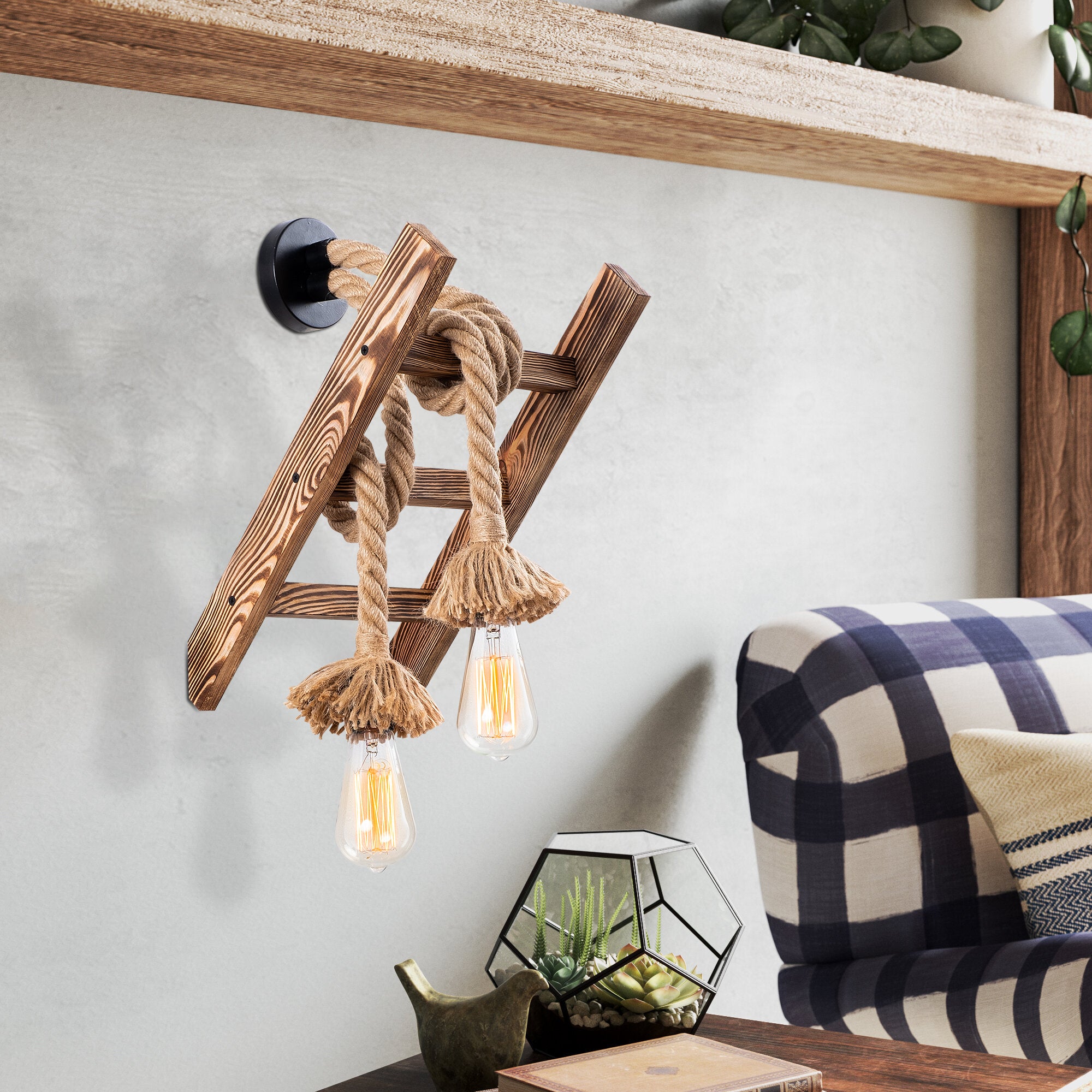 Sedir SD 126 Ahşap Aplik Duvar Aydınlatma | ByLamp