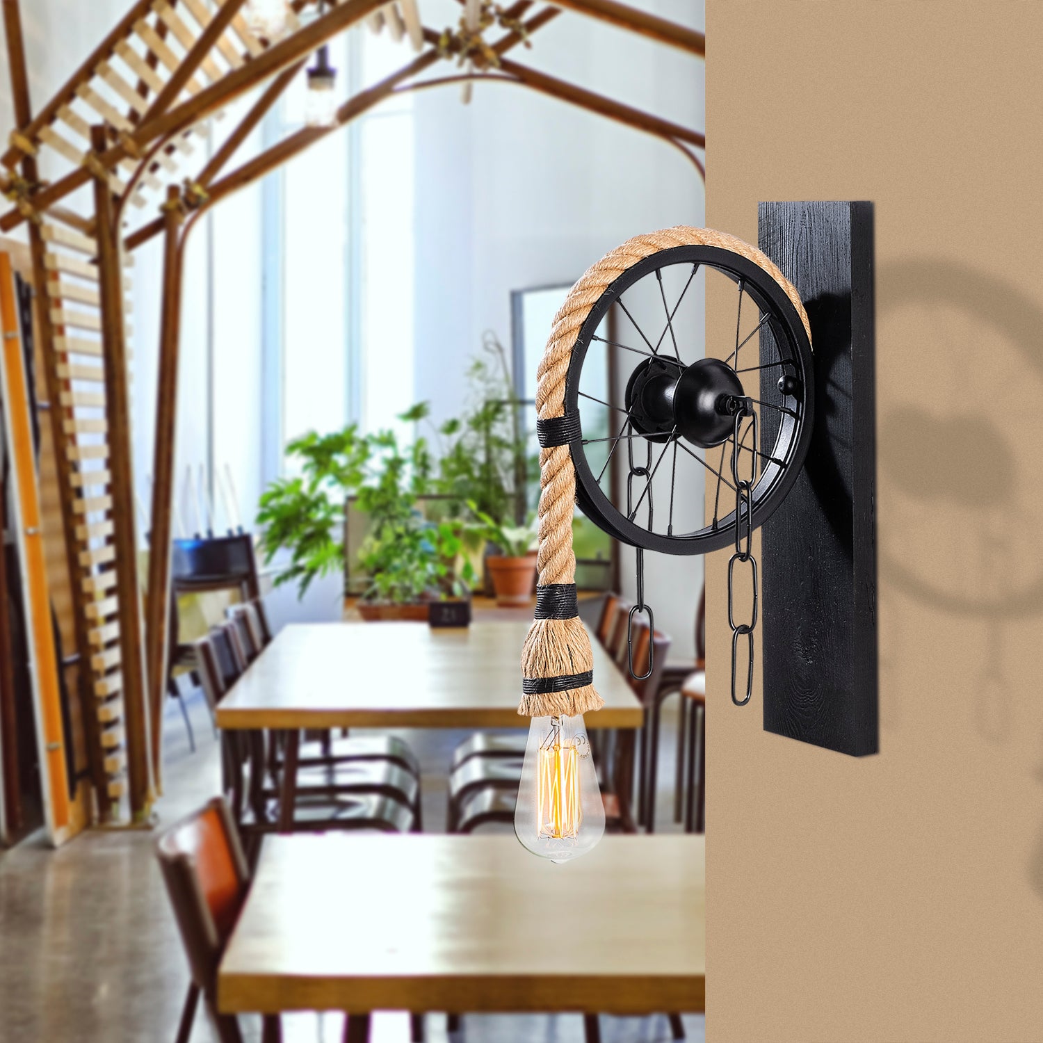 Doğa DN 129 Ahşap Aplik Duvar Aydınlatma | ByLamp