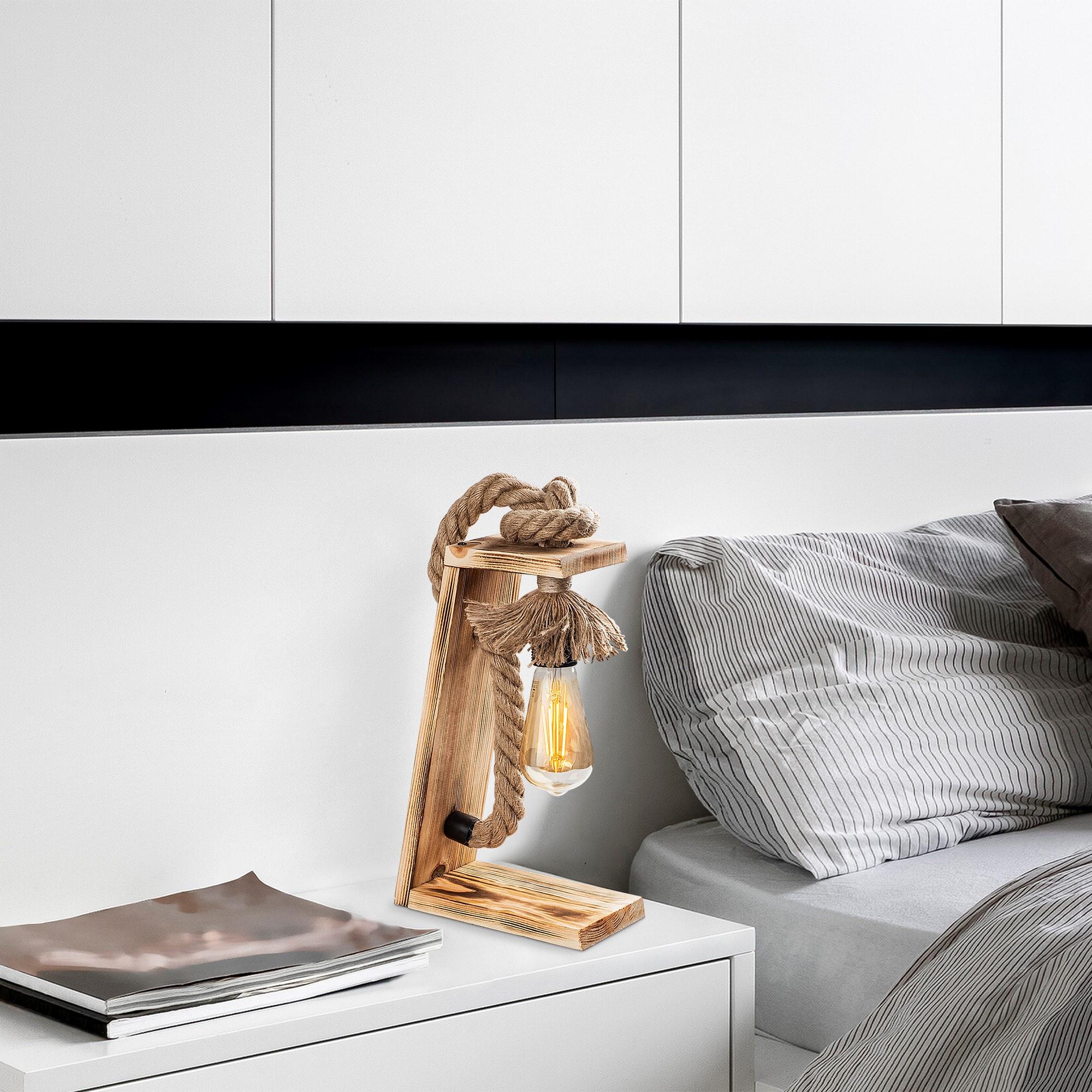 Erebos KN13 Ahşap Masa Lambası Aydınlatma | ByLamp