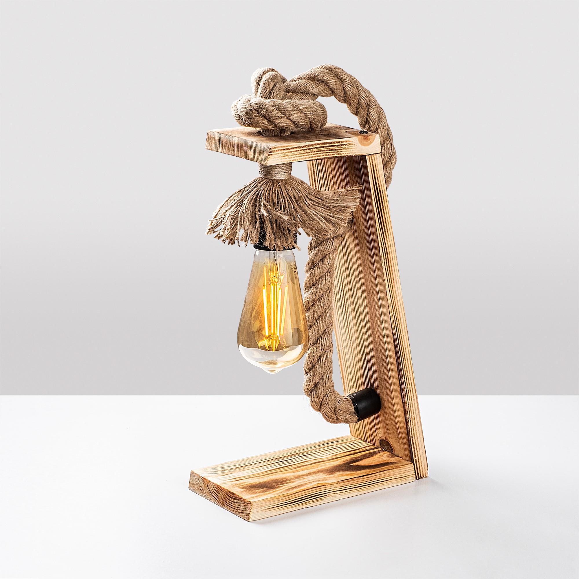 Erebos KN13 Ahşap Masa Lambası Aydınlatma | ByLamp