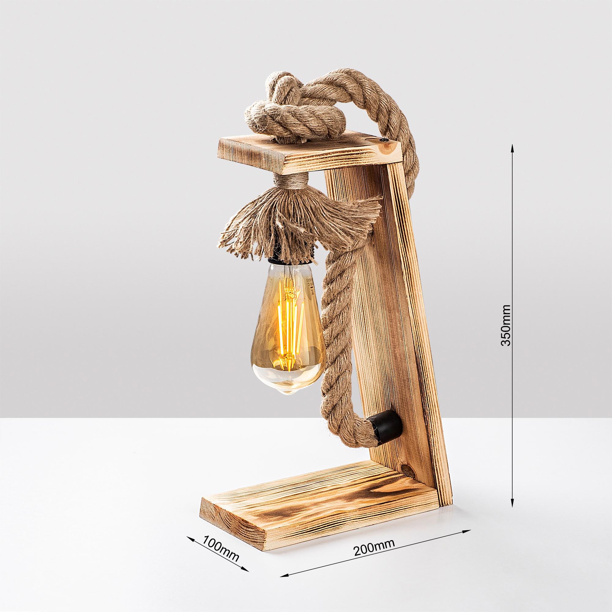 Erebos KN13 Ahşap Masa Lambası Aydınlatma | ByLamp