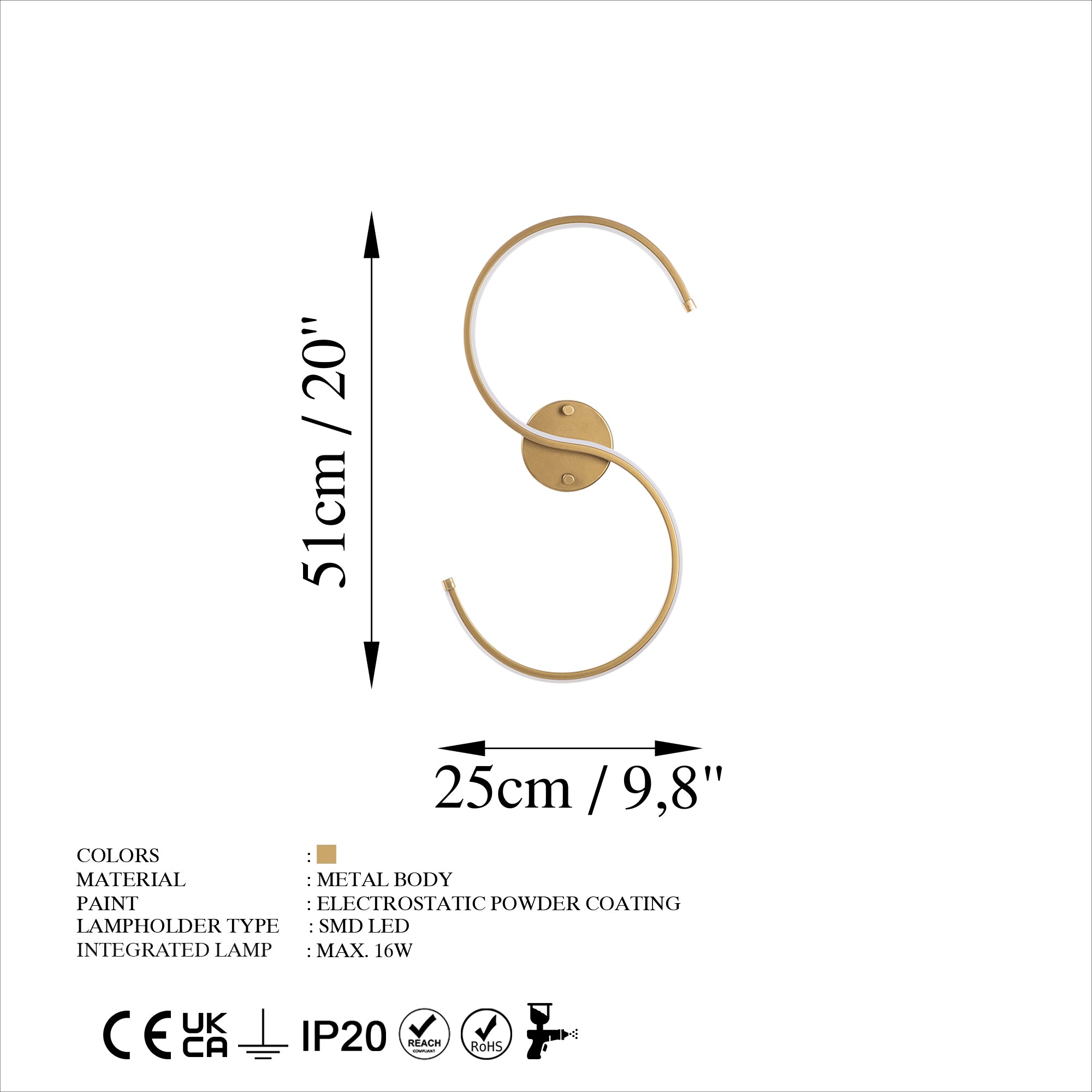 Es 13580 Led Aplik Duvar Aydınlatma | ByLamp