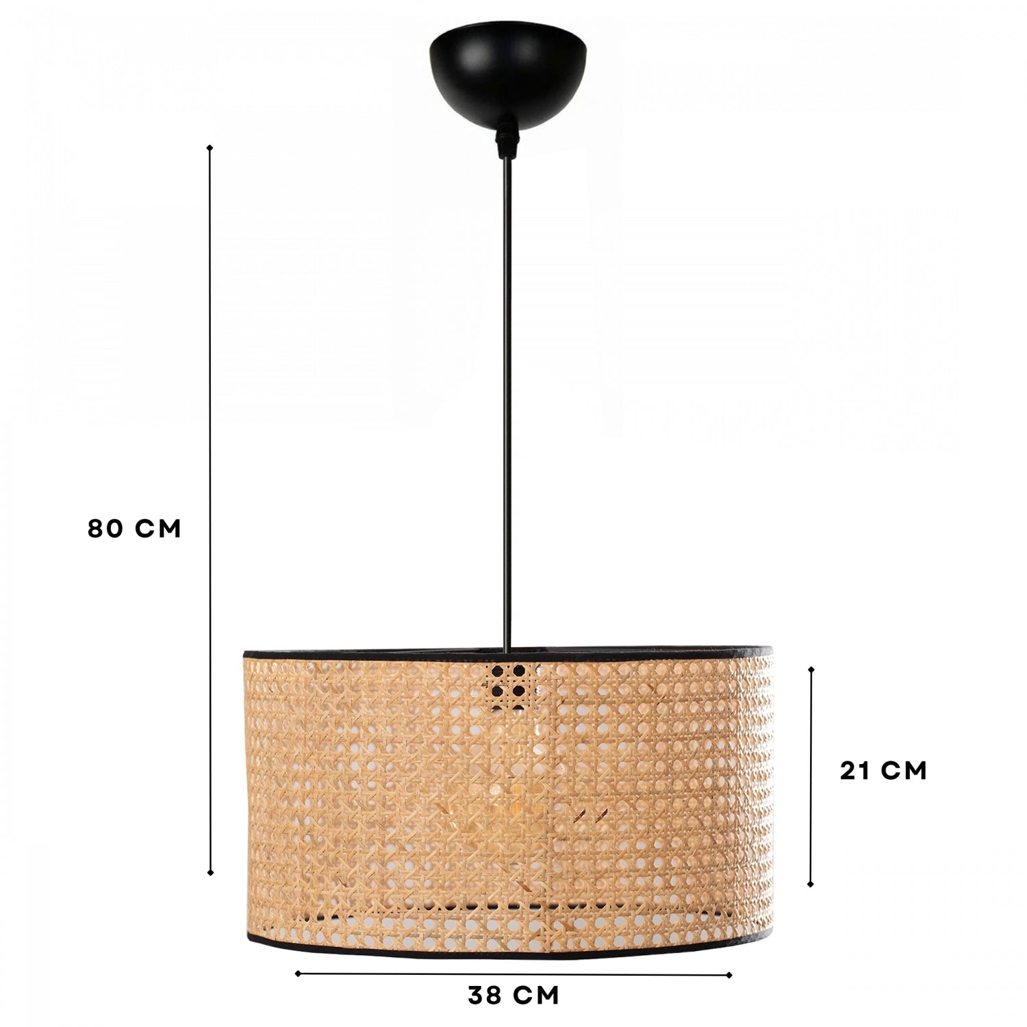 Exclusive Orijinal Hazeran Rattan Sarkıt 38 cm | ByLamp