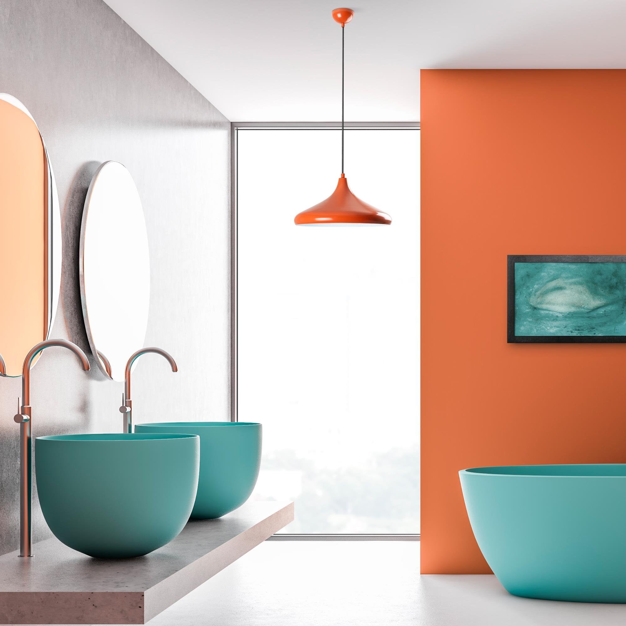 Eyşan 207 Turuncu Sıvama Sarkıt Aydınlatma | ByLamp