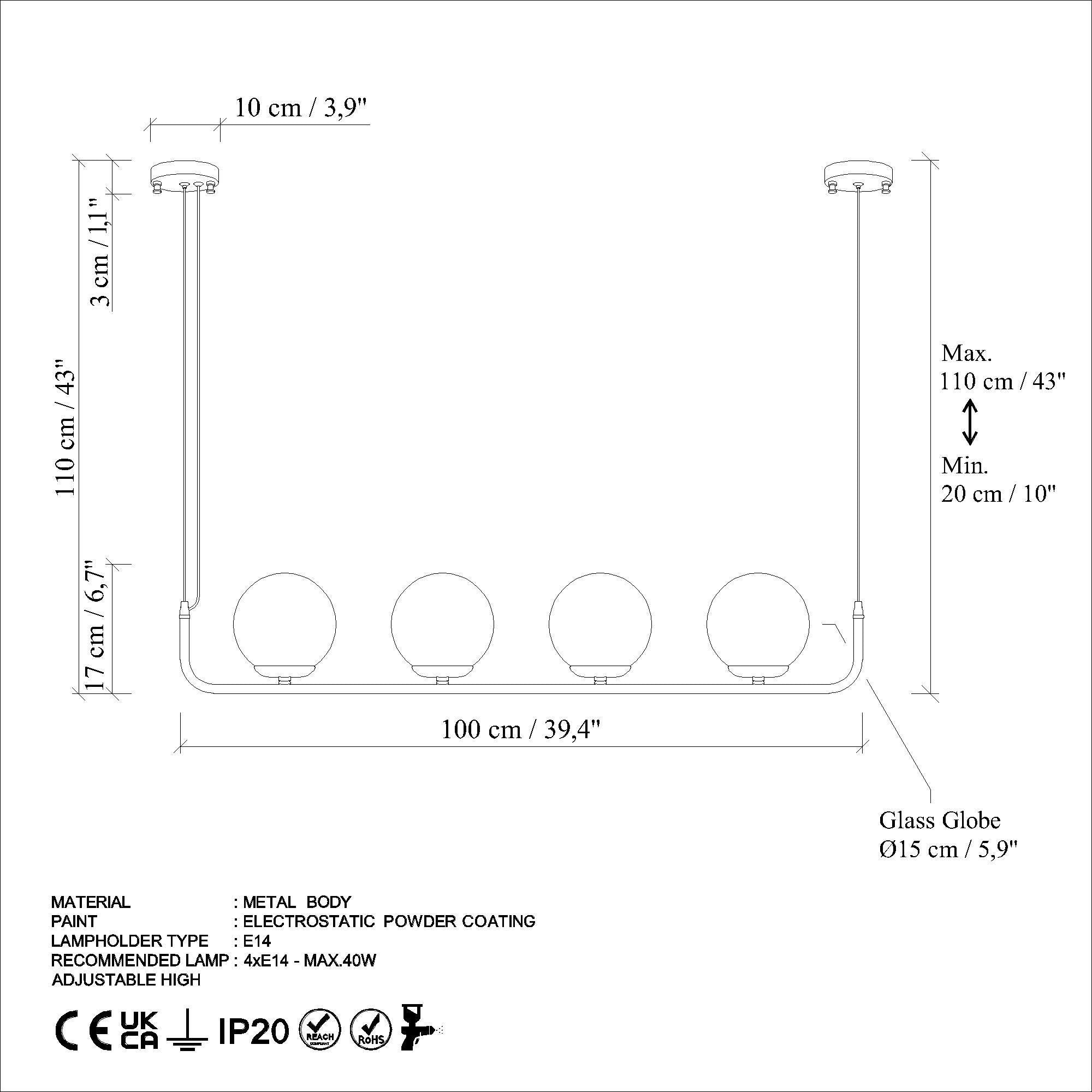 Faruk 13722 Cam Avize Aydınlatma | ByLamp