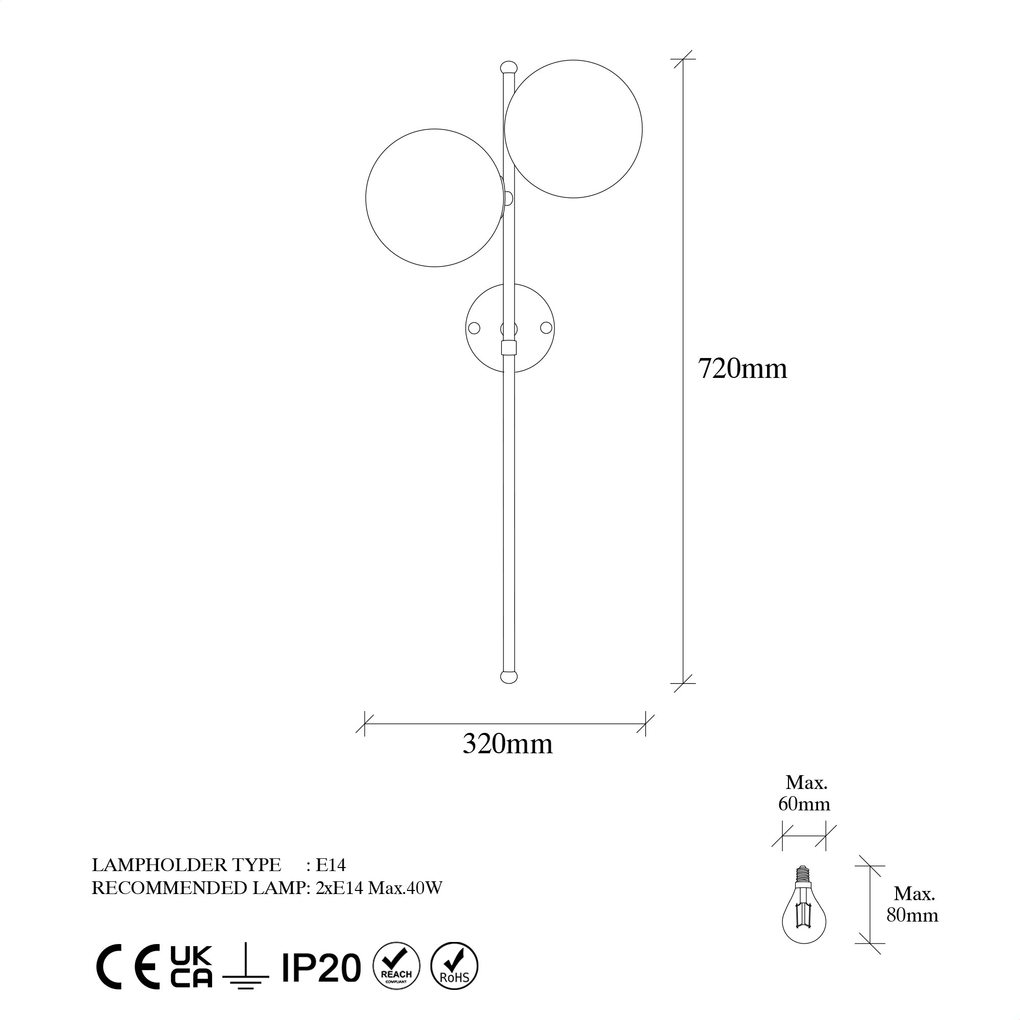 Fazlı 10410 Cam Aplik Duvar Aydınlatma | ByLamp