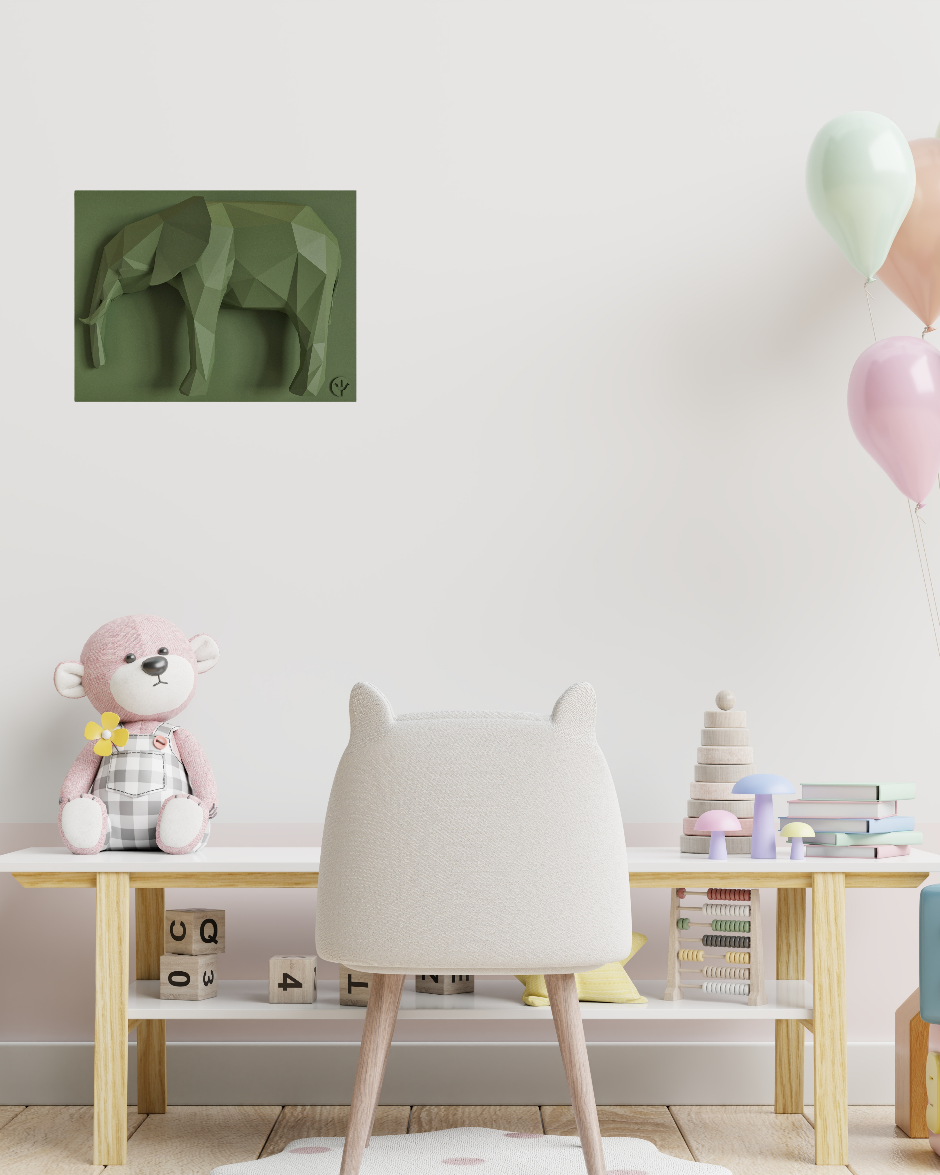 Dekoratif Fil Duvar Panosu | ByLamp