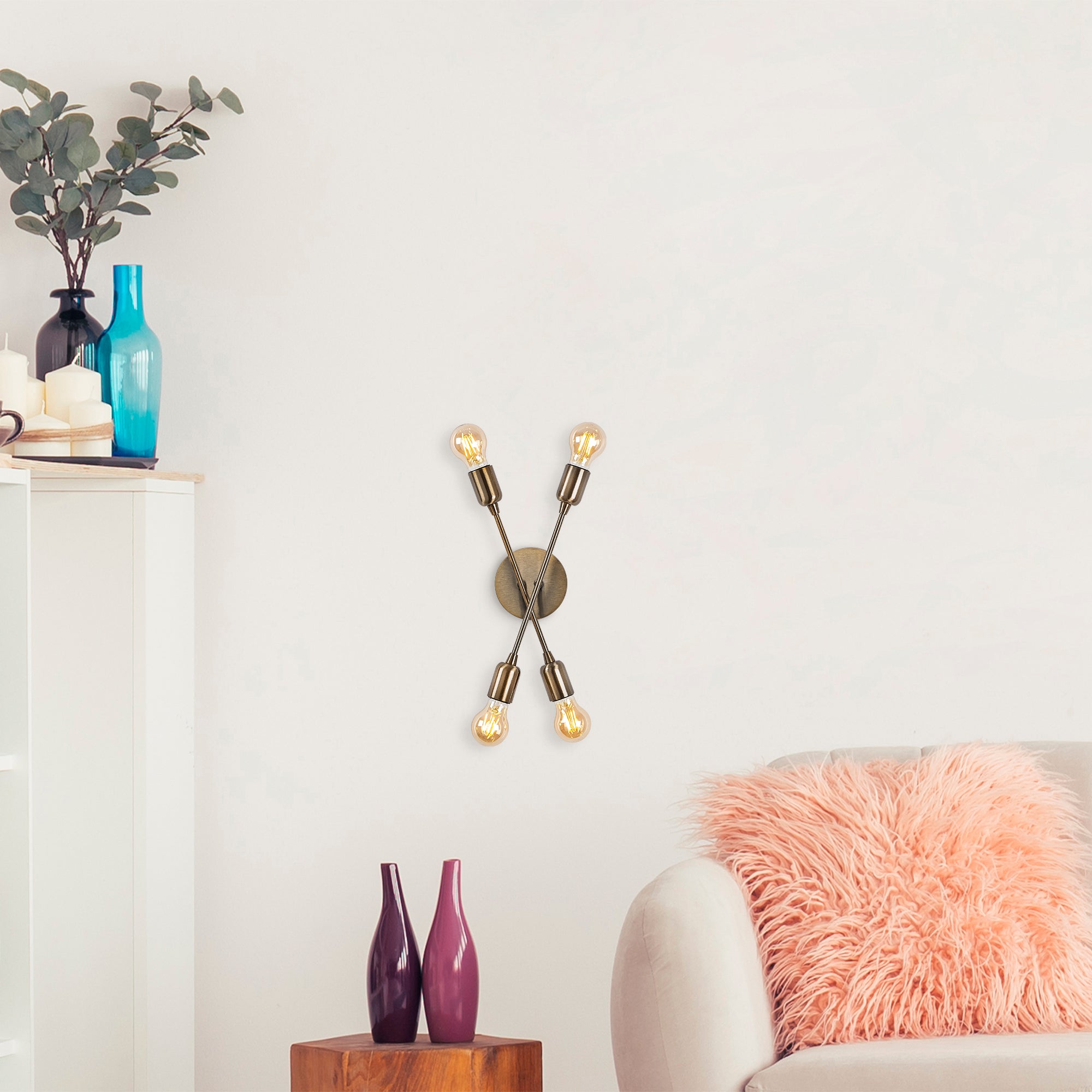 Fleur Nuw 3404 Rustik Aplik Duvar Aydınlatma| ByLamp