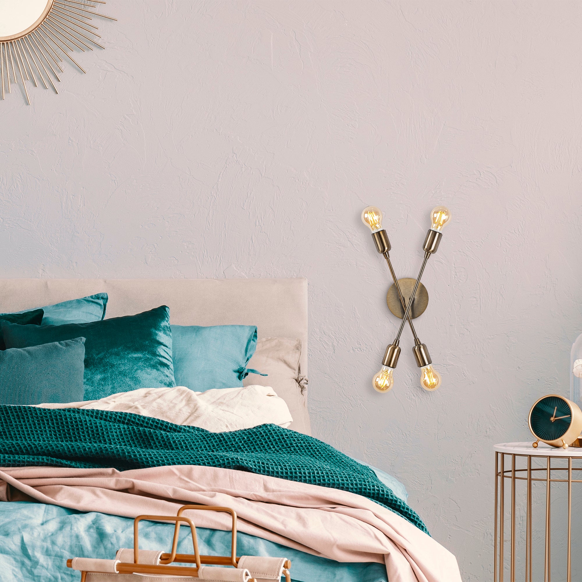 Fleur Nuw 3404 Rustik Aplik Duvar Aydınlatma| ByLamp