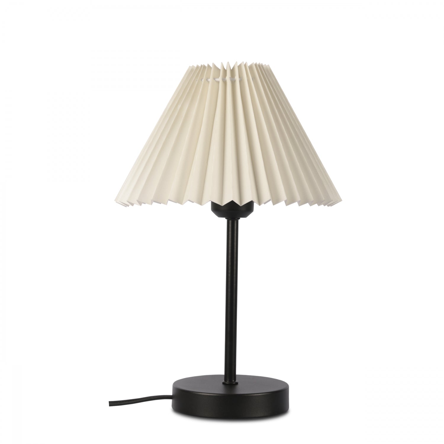 Floi Pileli Başlık Metal Siyah Abajur | ByLamp