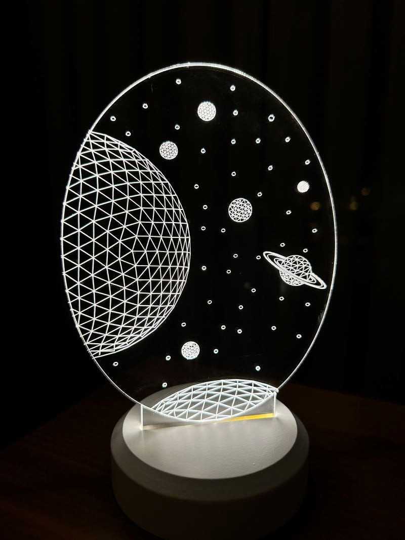 3D Galaxy Saturn Gift Lamp
