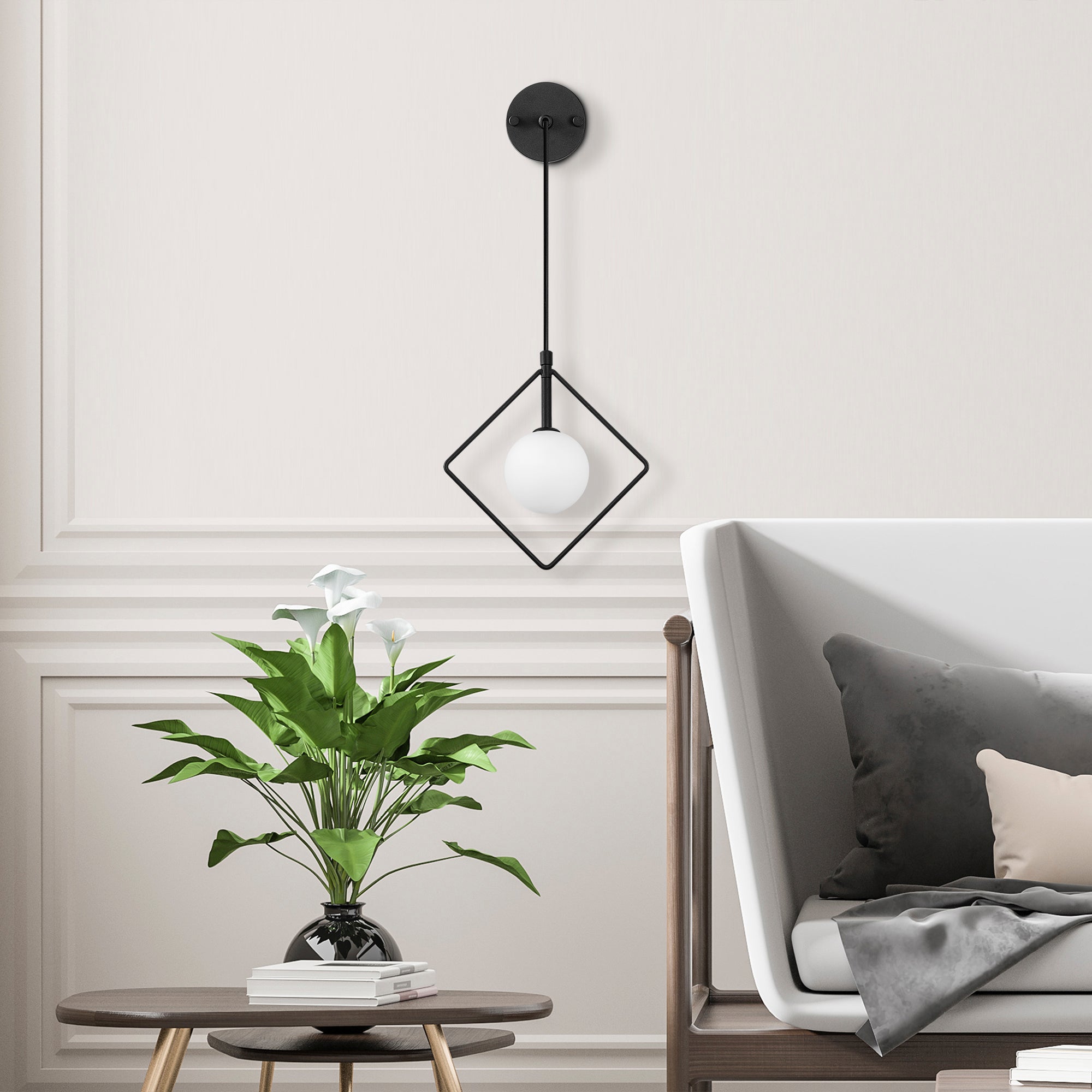 Geometri 11120 Cam Aplik Duvar Aydınlatma | ByLamp