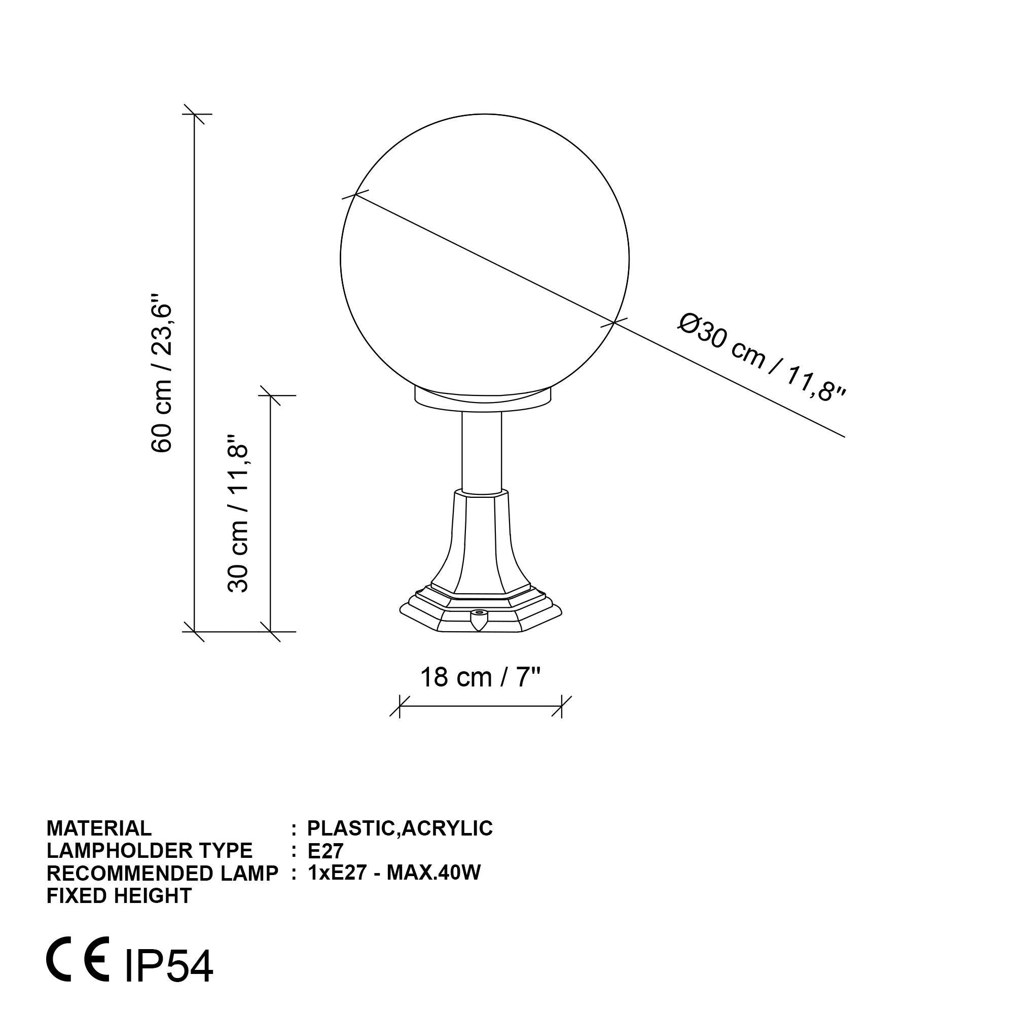 Gloria 14088 30 B Dış Mekan Aydınlatma | ByLamp